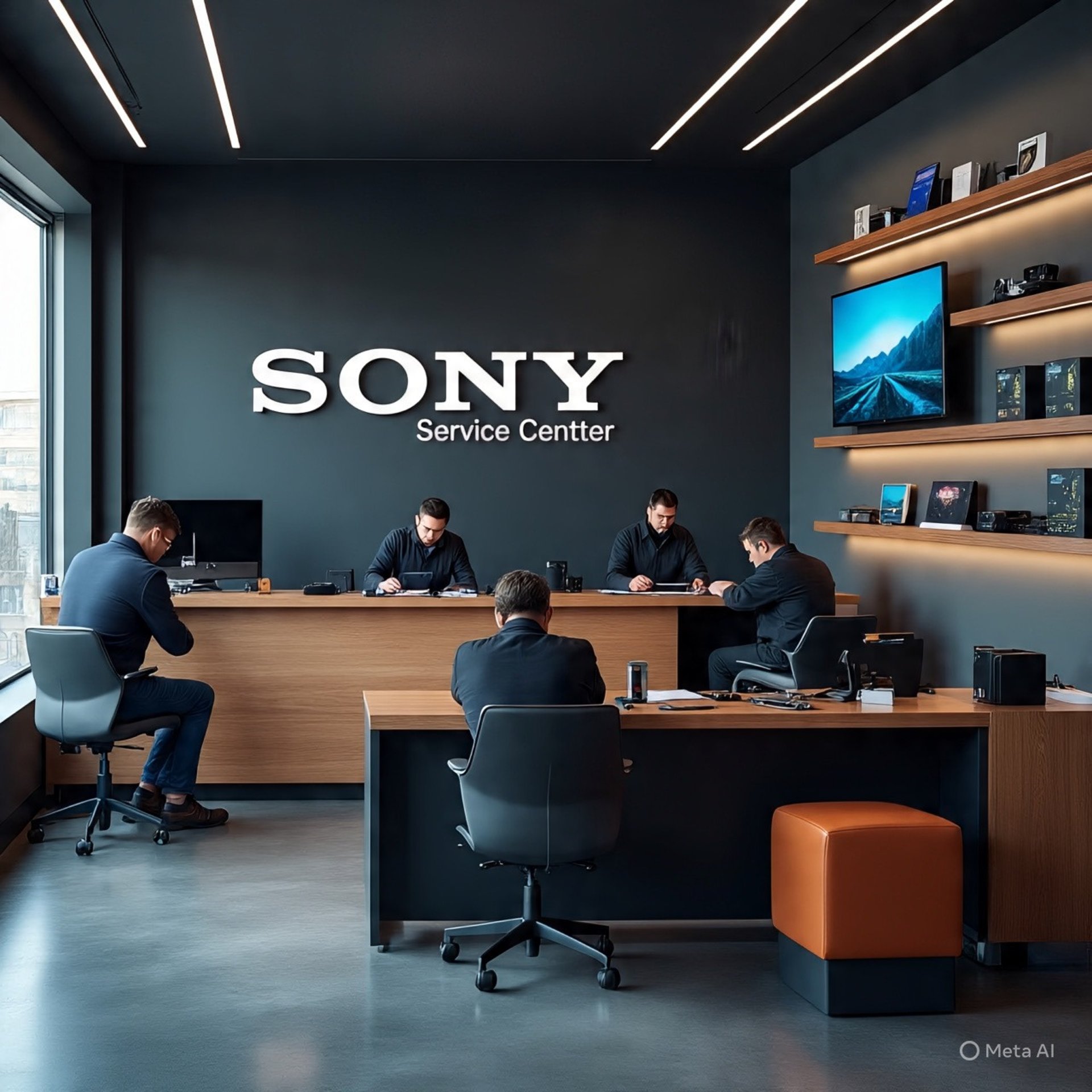 black and brown leather padded tub sofa