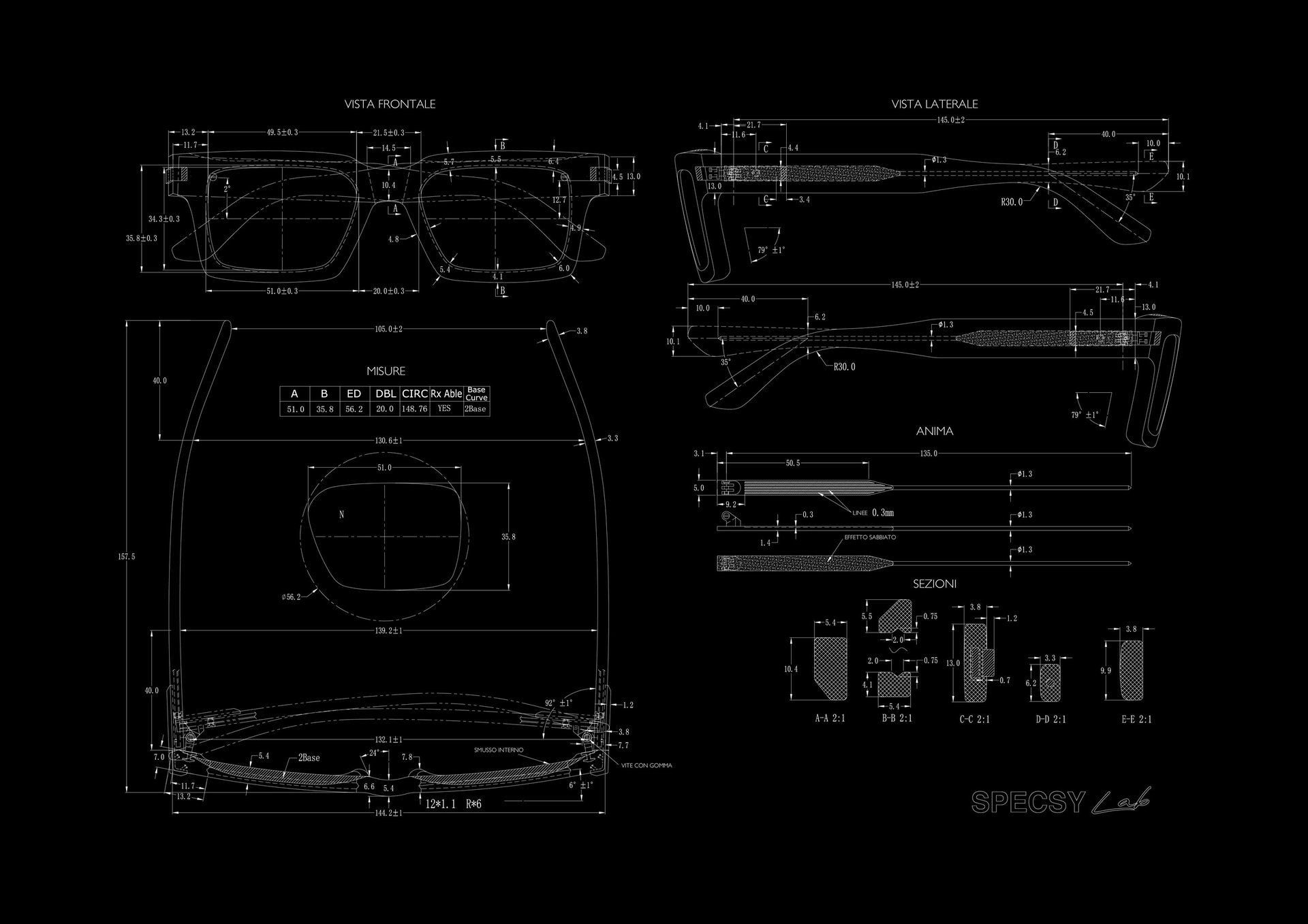 an abstract photo of a curved building with a blue sky in the background