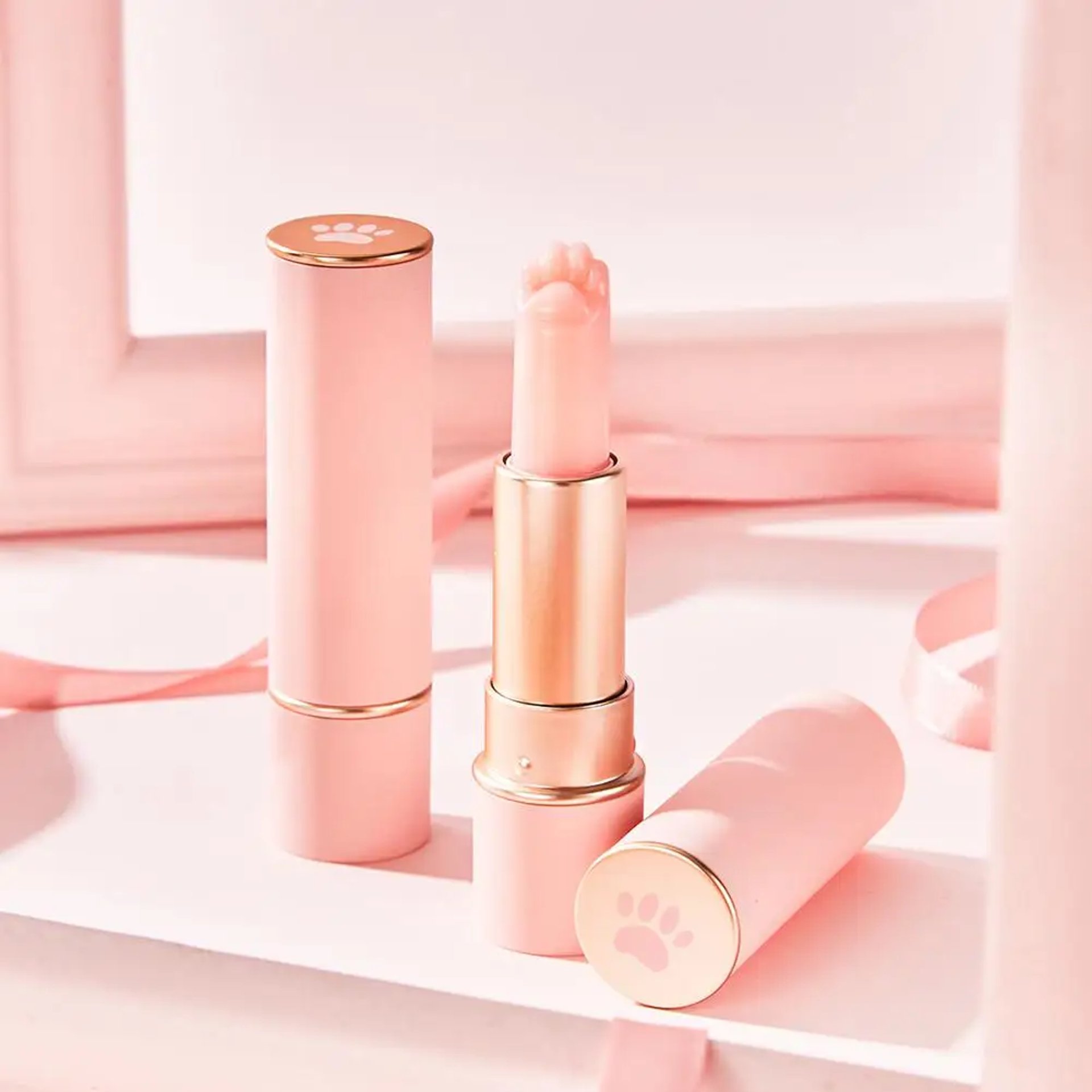 an abstract photo of a curved building with a blue sky in the background