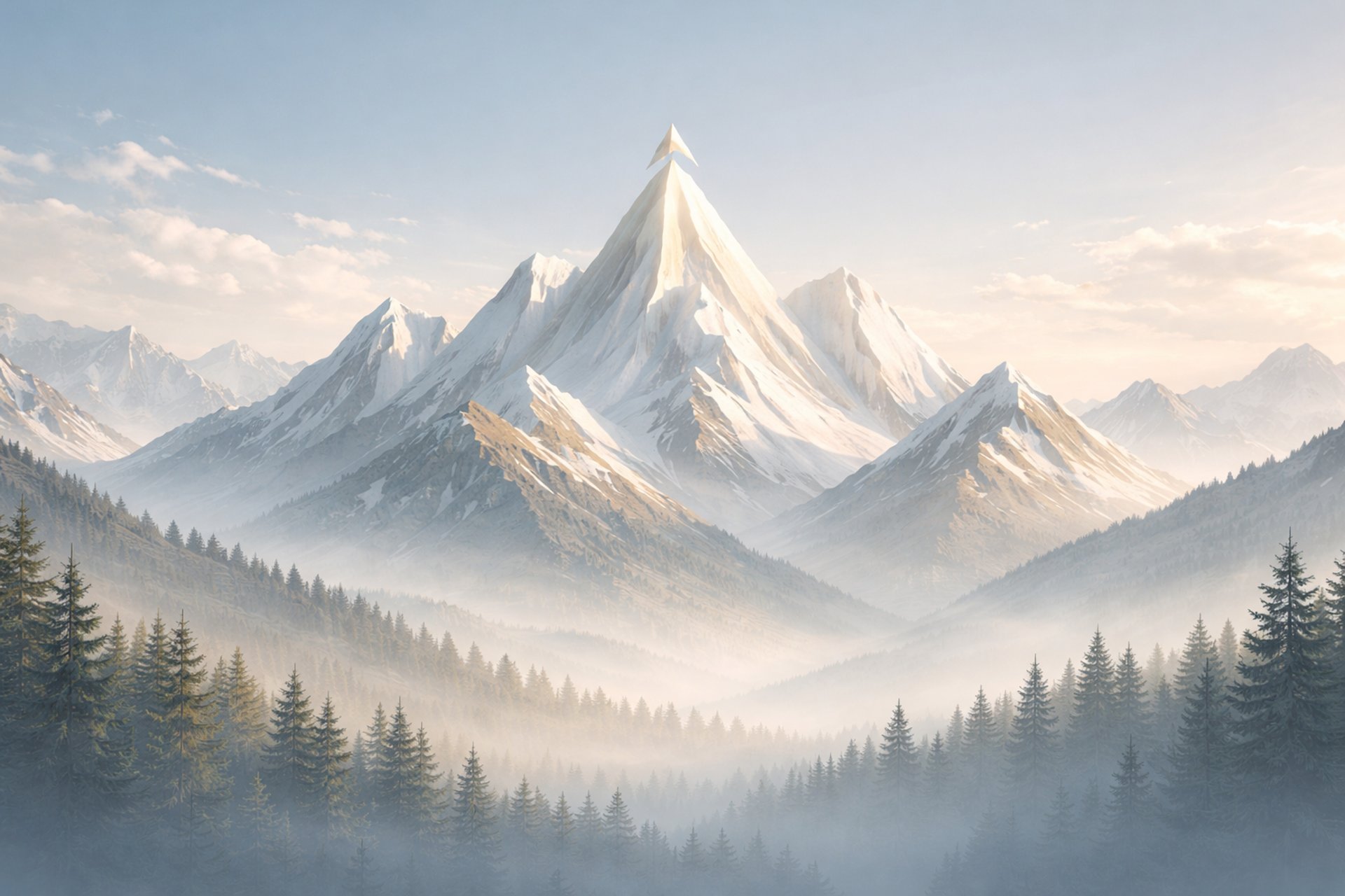 mountains under white mist at daytime