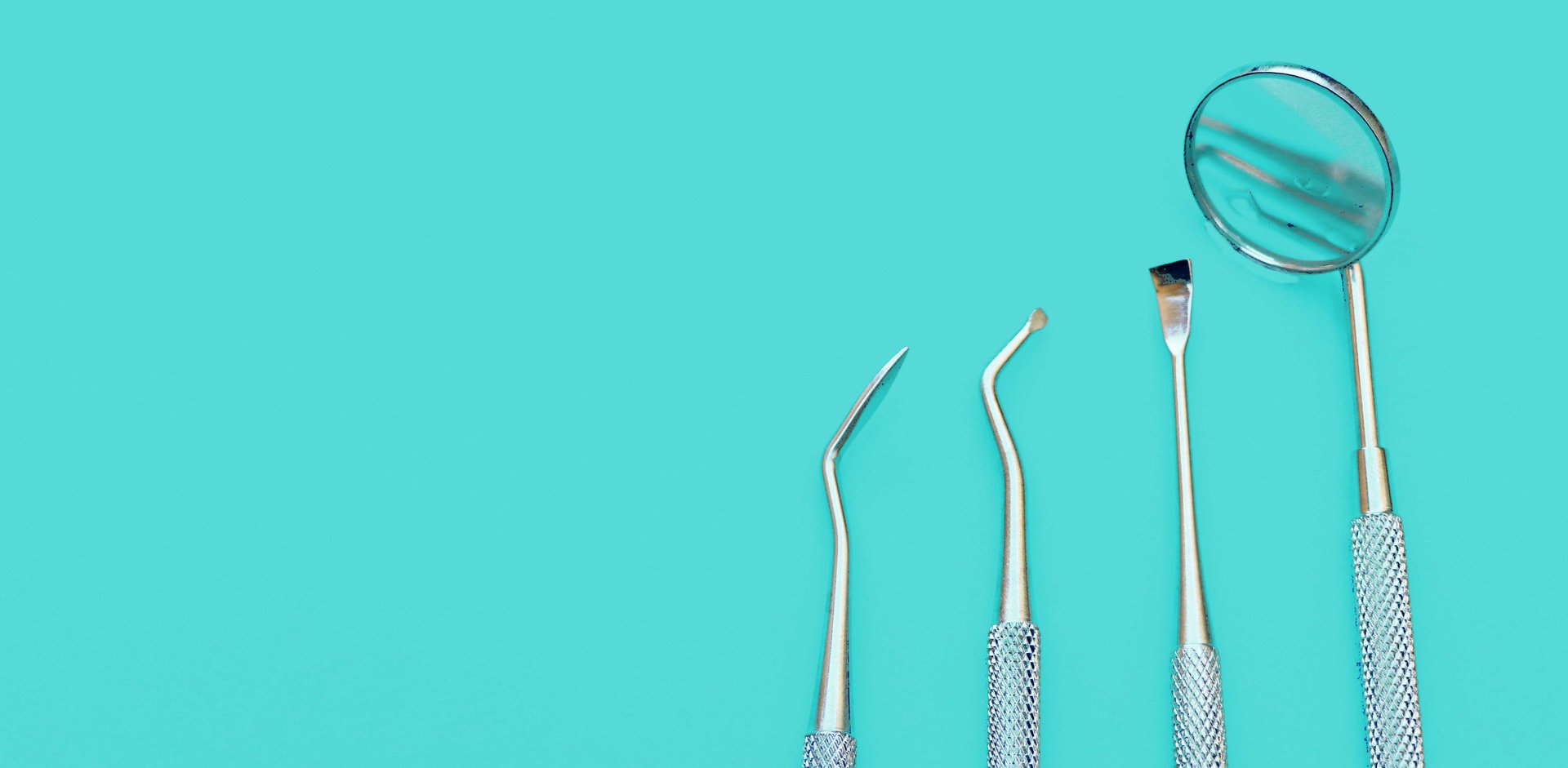 Herramientas de consultorio dental, espejo dental profesional