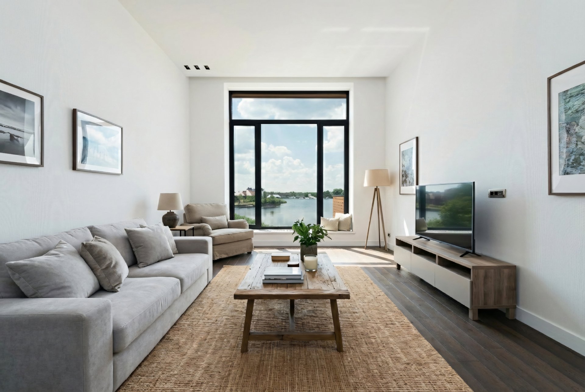 an abstract photo of a curved building with a blue sky in the background