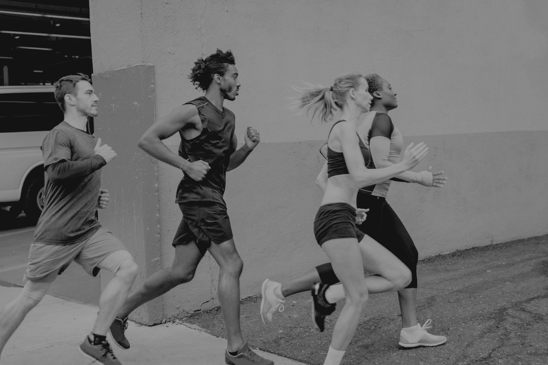 Grupo de opositores entrenando