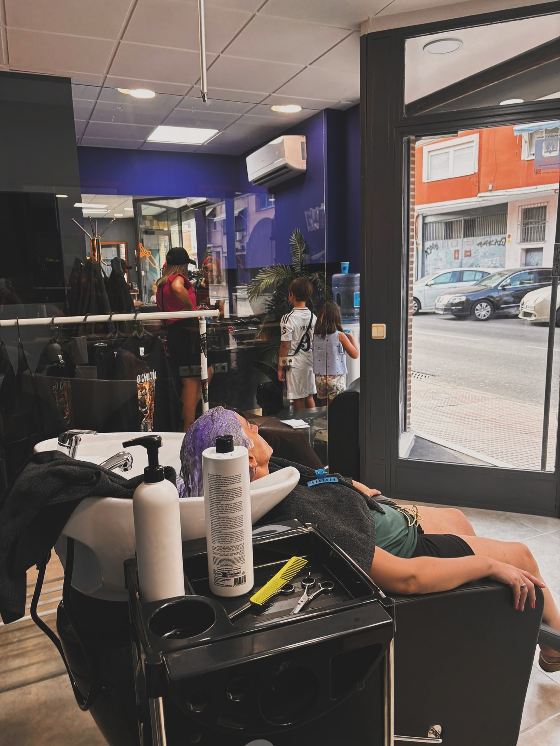 black blue and yellow textile