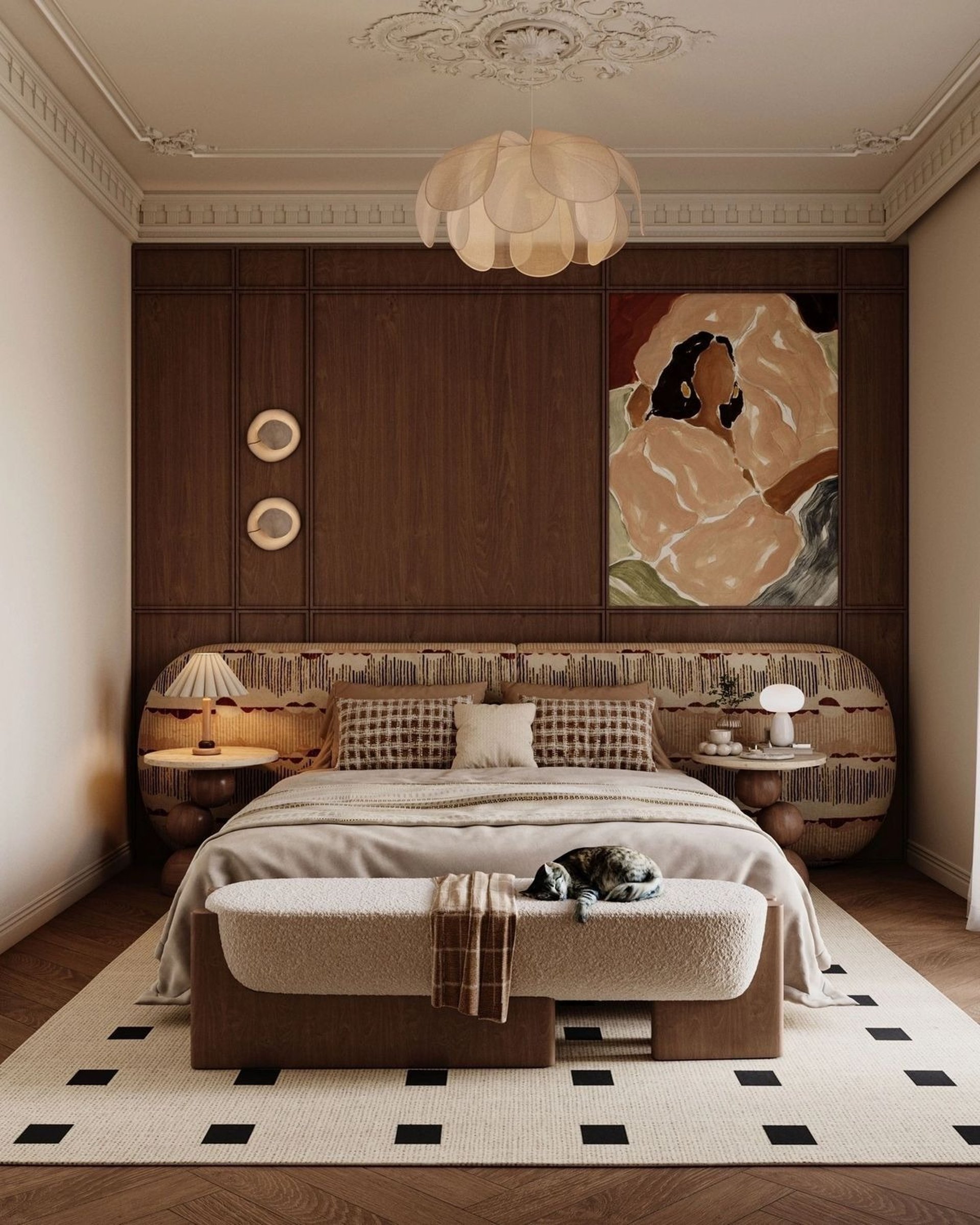 black and white bed linen
