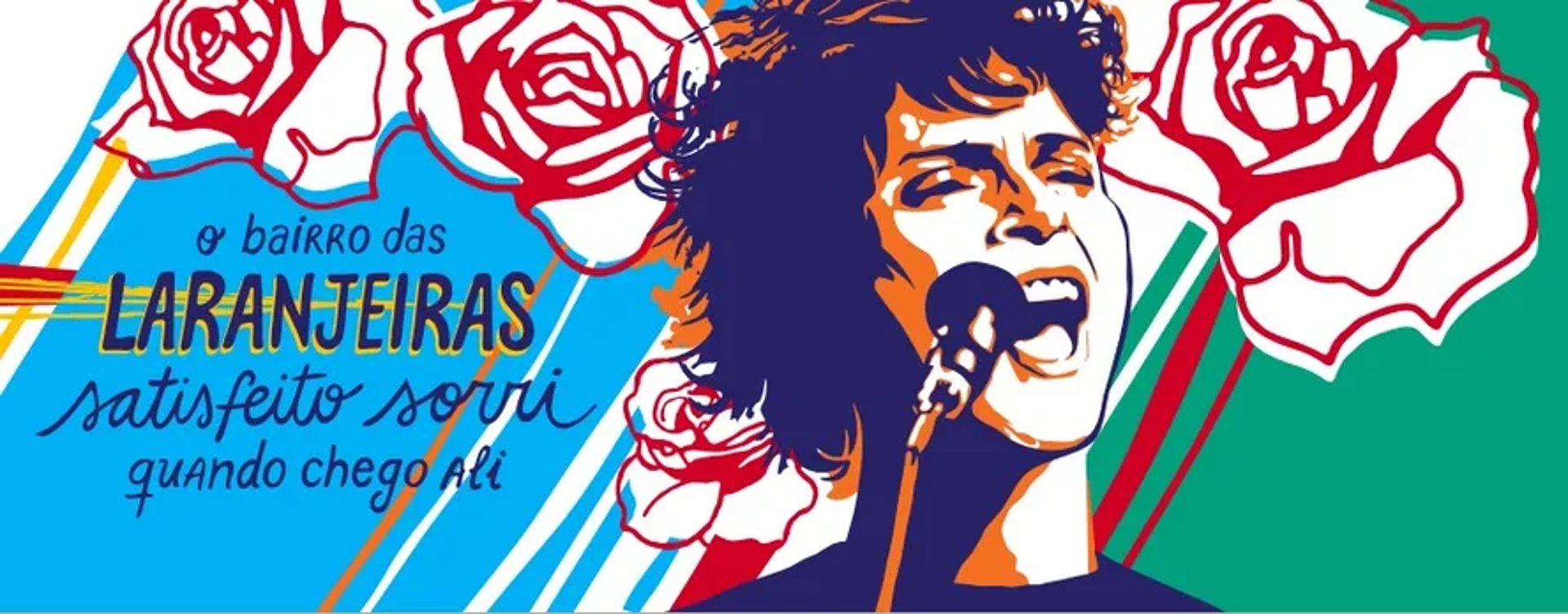 Mural de Cássia Eller na Rua Pinheiro Machado