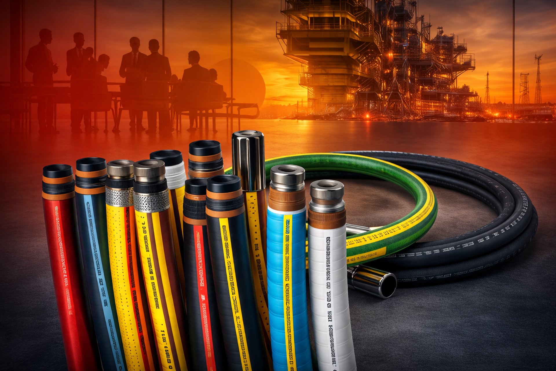 an abstract photo of a curved building with a blue sky in the background