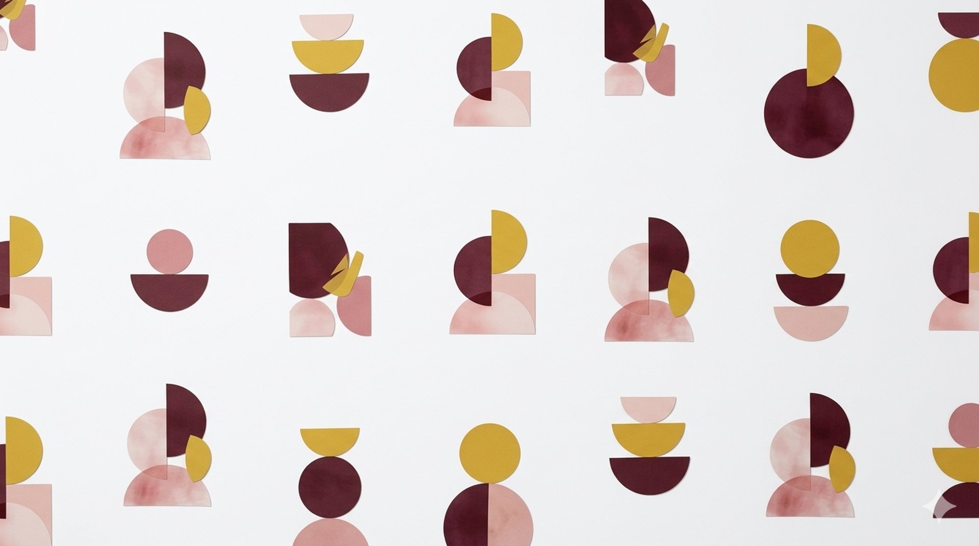 Fondo color rosa con diferentes formas de colores azul y rosa - freelanFer