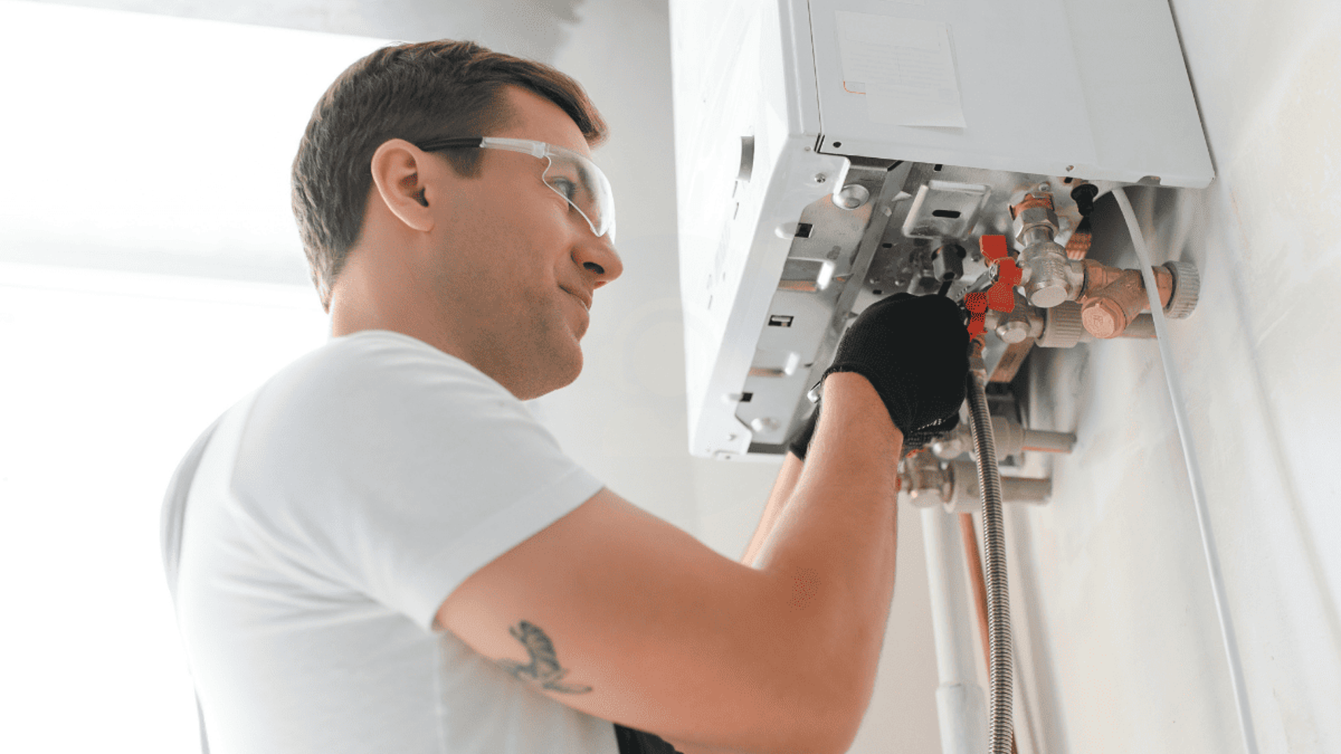 black and brown leather padded tub sofa