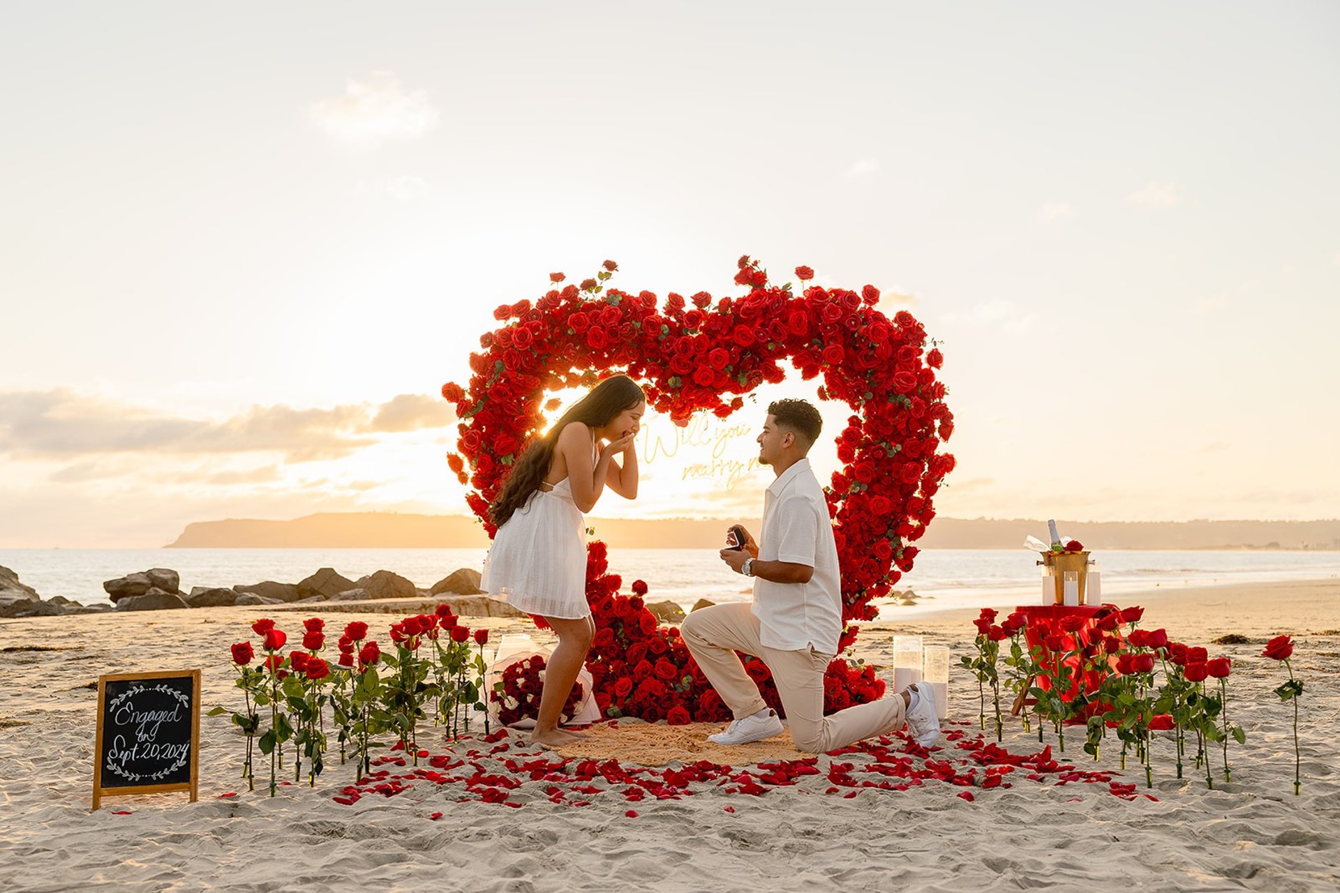 couple wearing silver-colored rings
