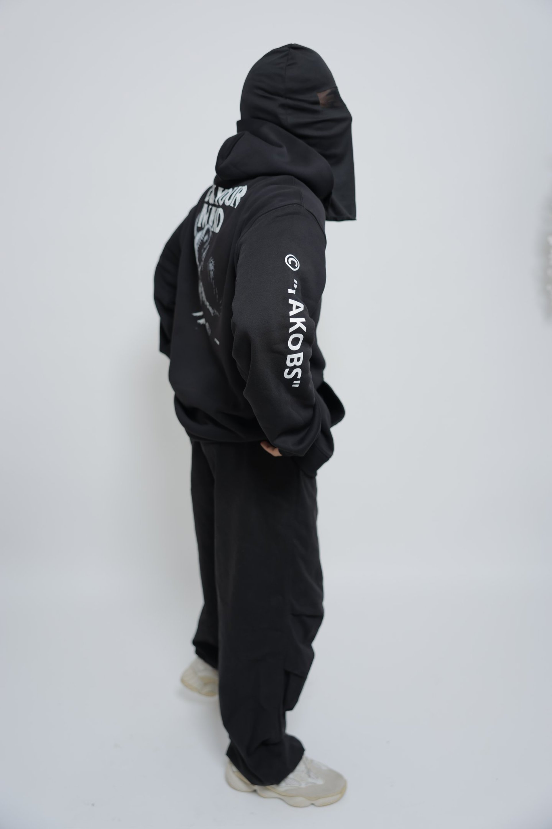 an abstract photo of a curved building with a blue sky in the background