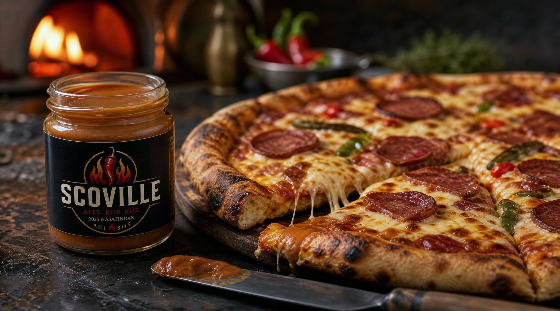 Scoville Acı Soslu Pizza