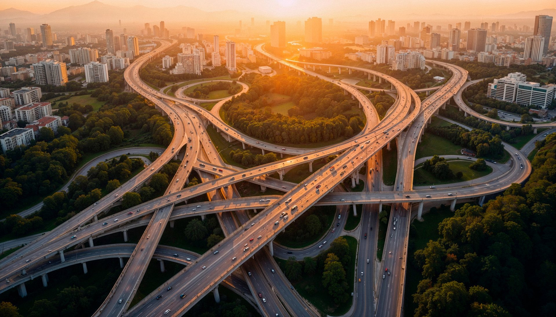 an abstract photo of a curved building with a blue sky in the background