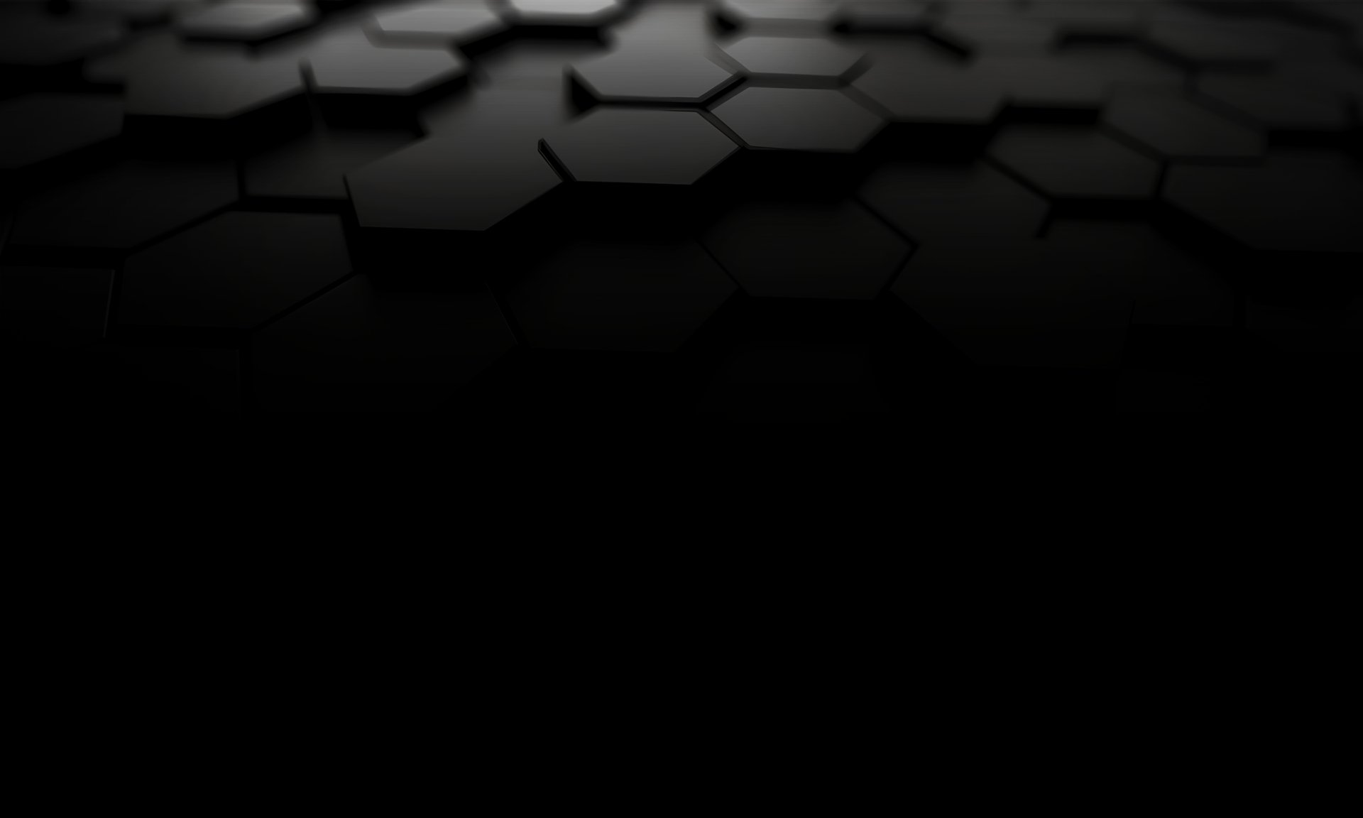 a black background with hexagonal shapes