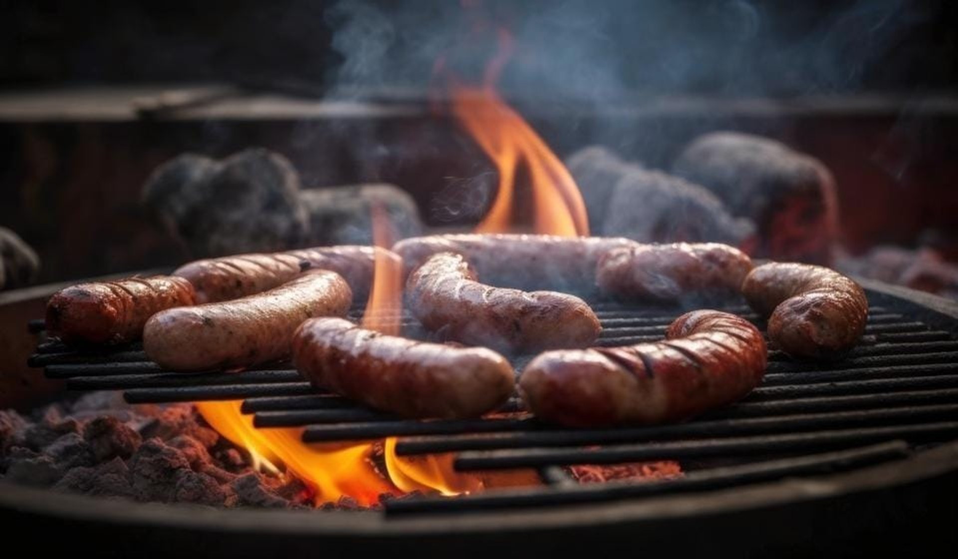 grilled meat on charcoal grill