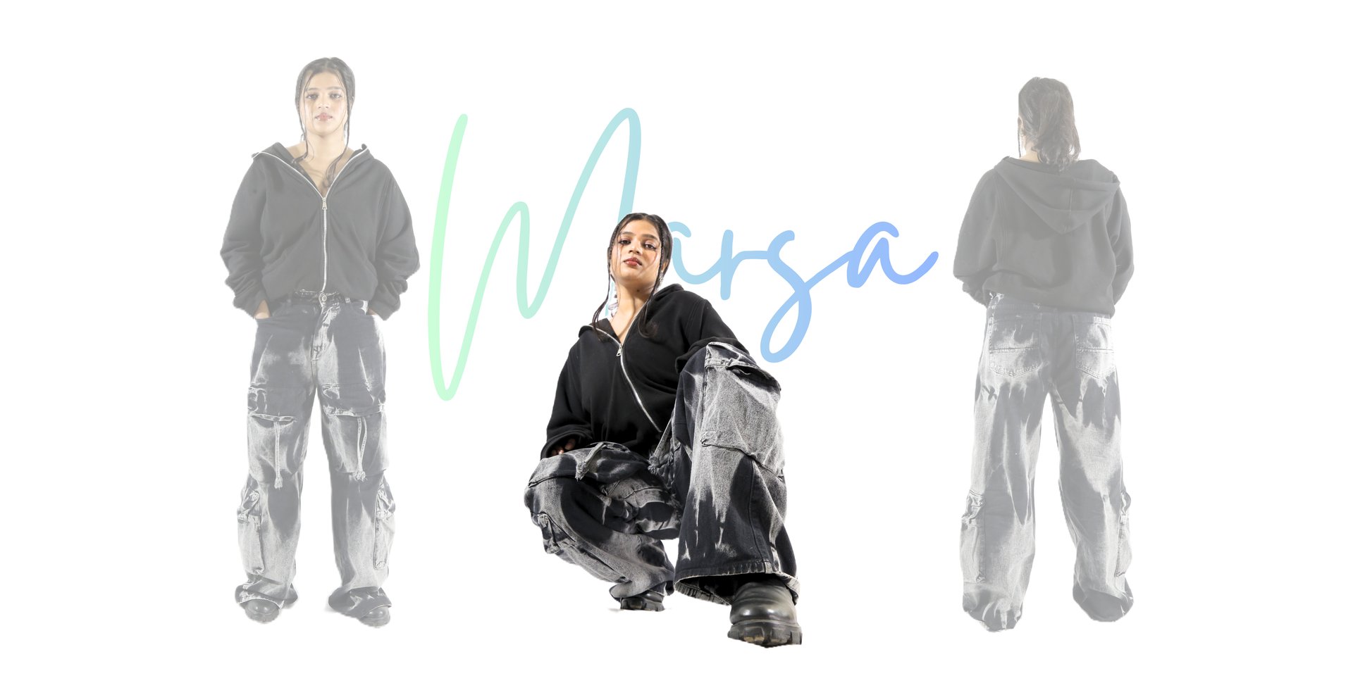 person wearing grey knit sweater