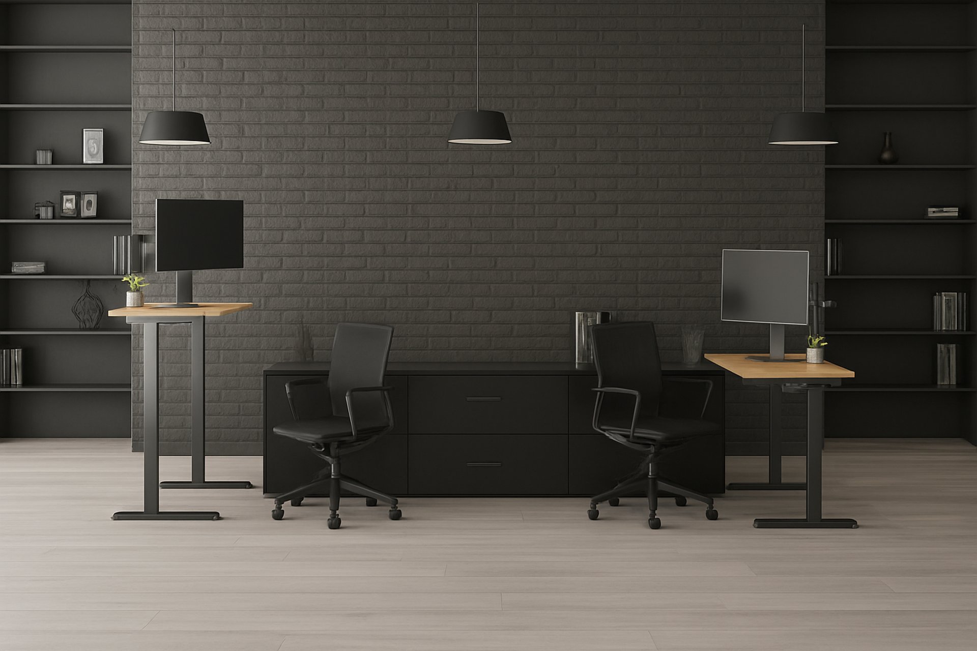 black and brown leather padded tub sofa