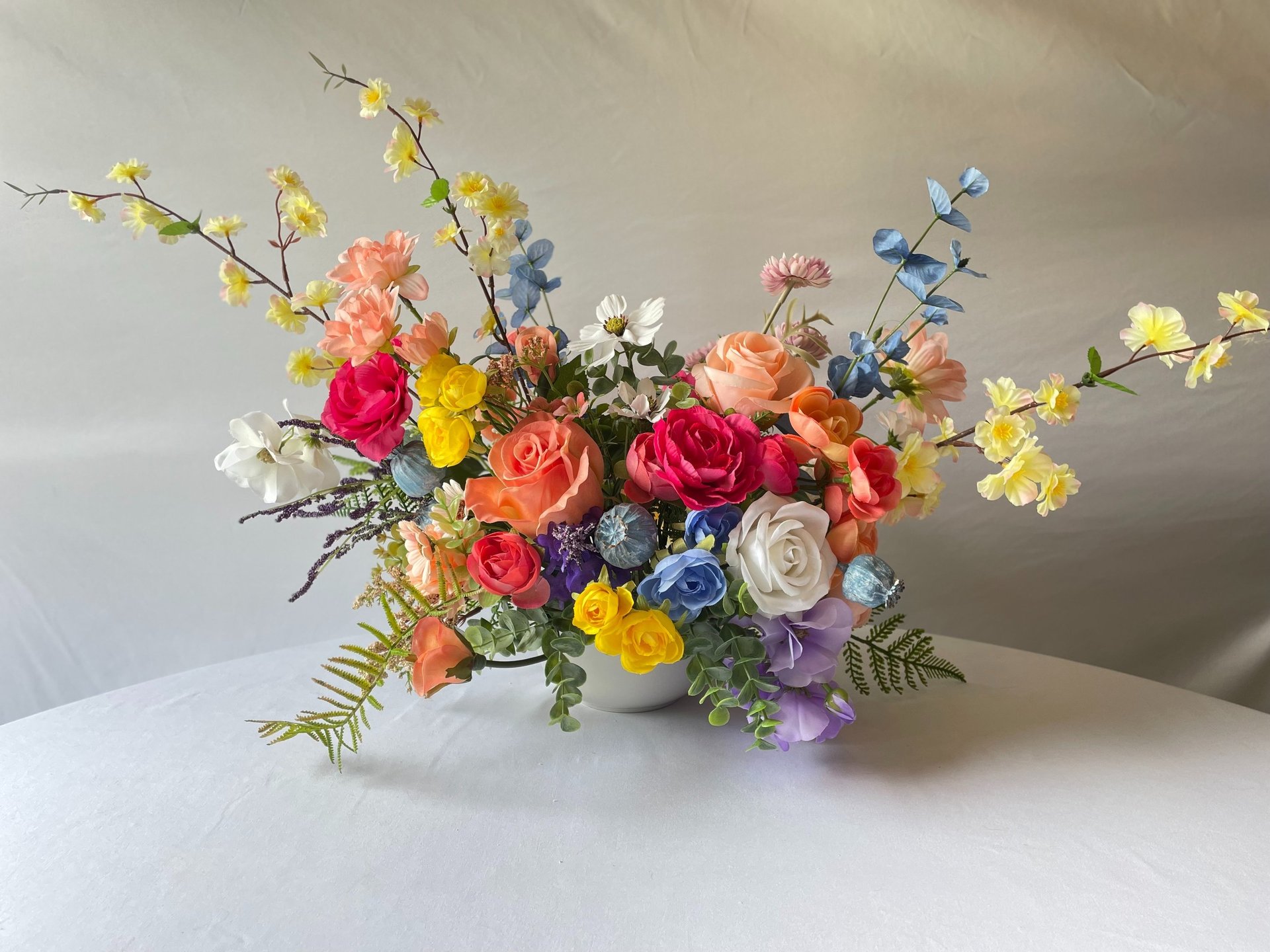 blue sky with white clouds