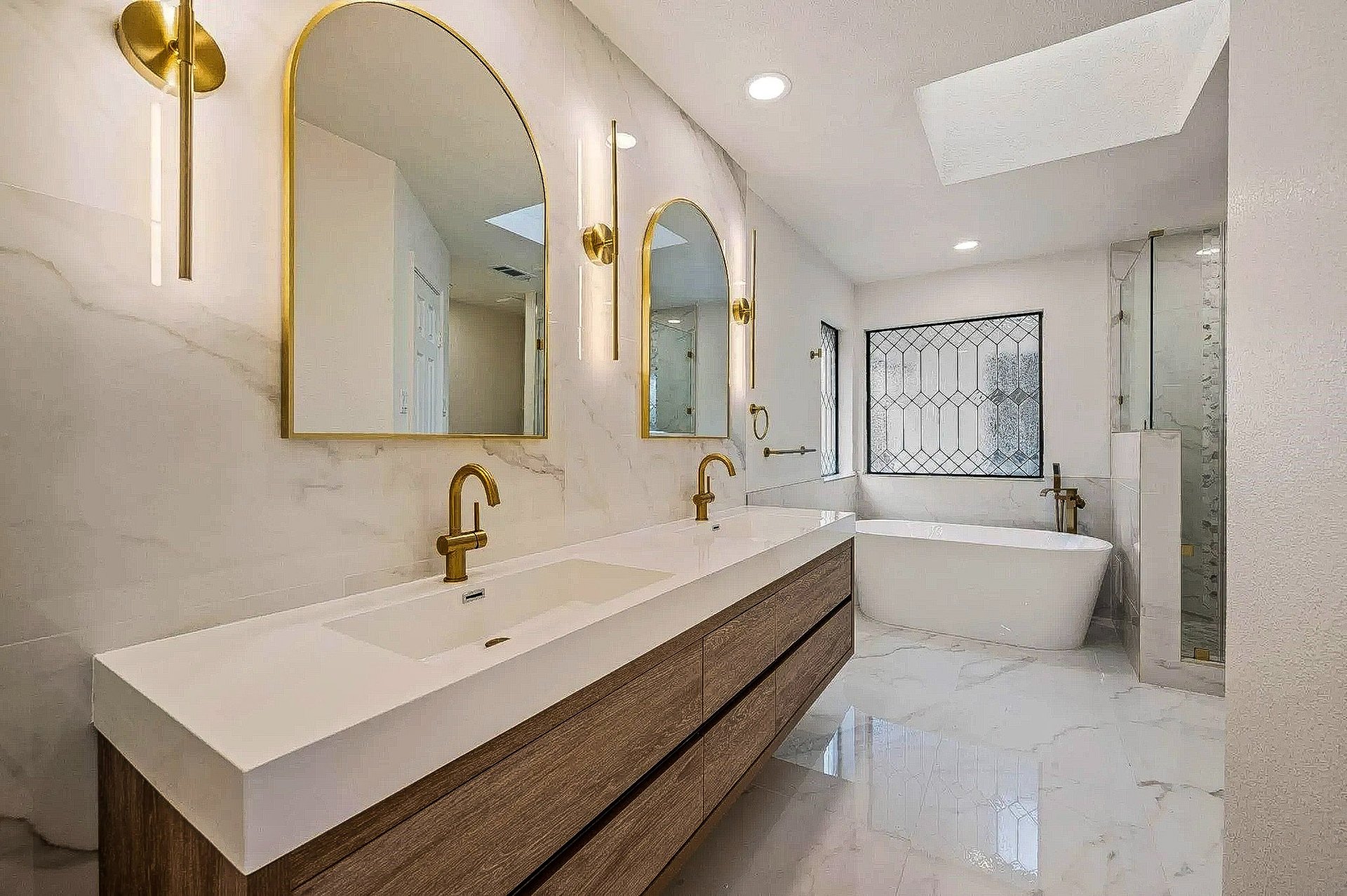 black and brown leather padded tub sofa