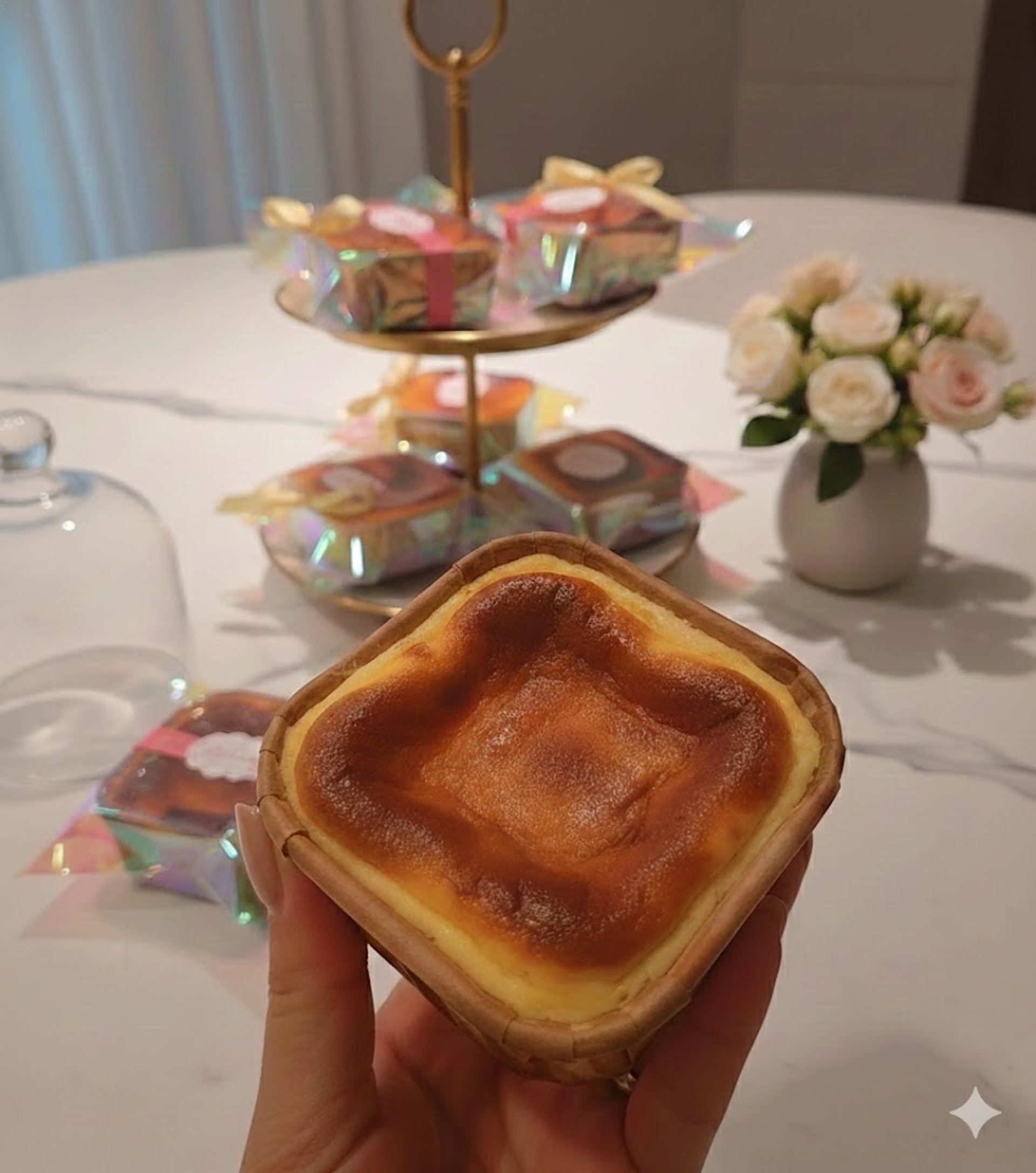 woman holding dried flower