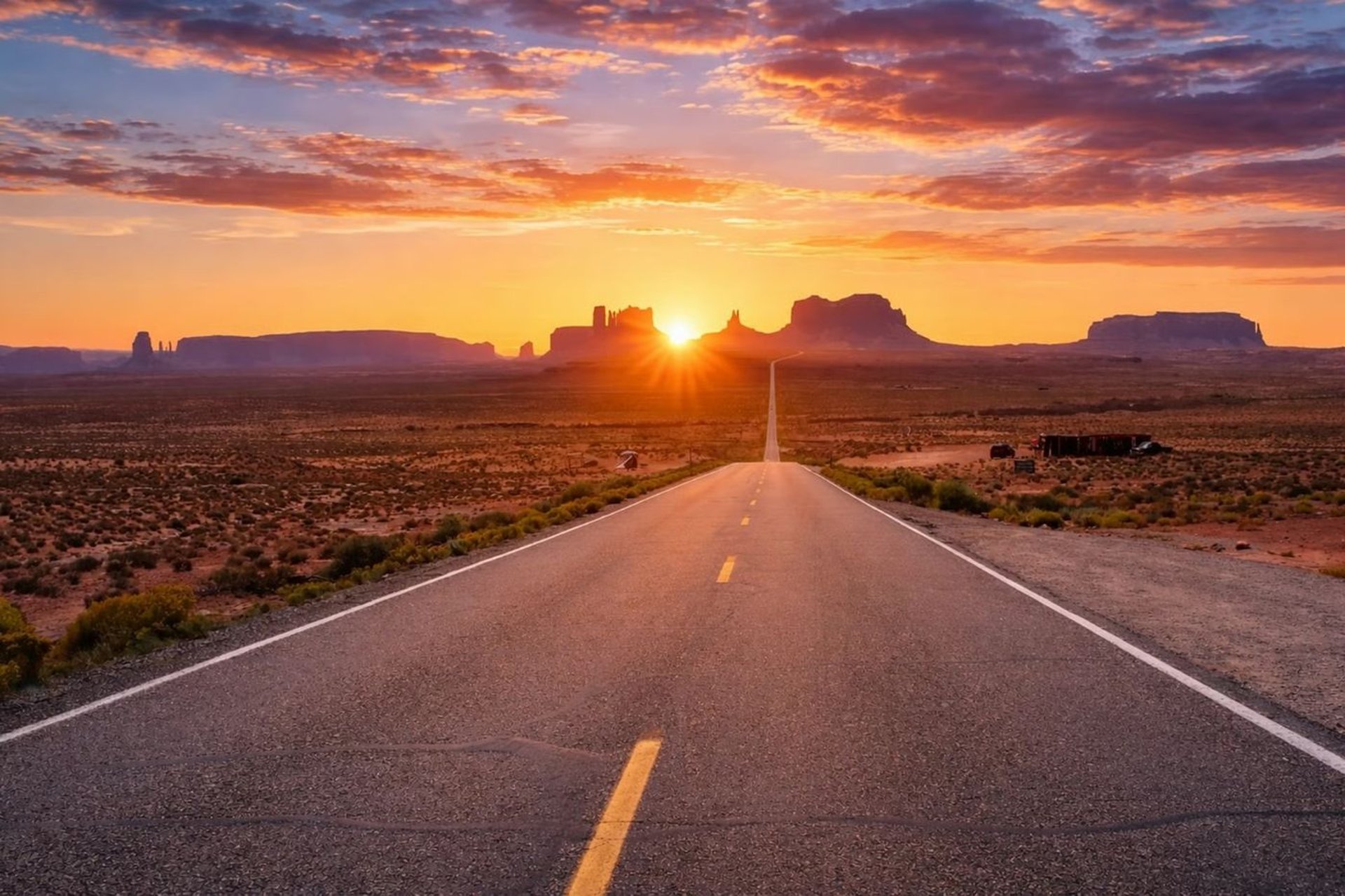 Mile Marker 13 on scenic U.S. Highway 163 in Monument Valley (where Forrest Gump stopped running!)