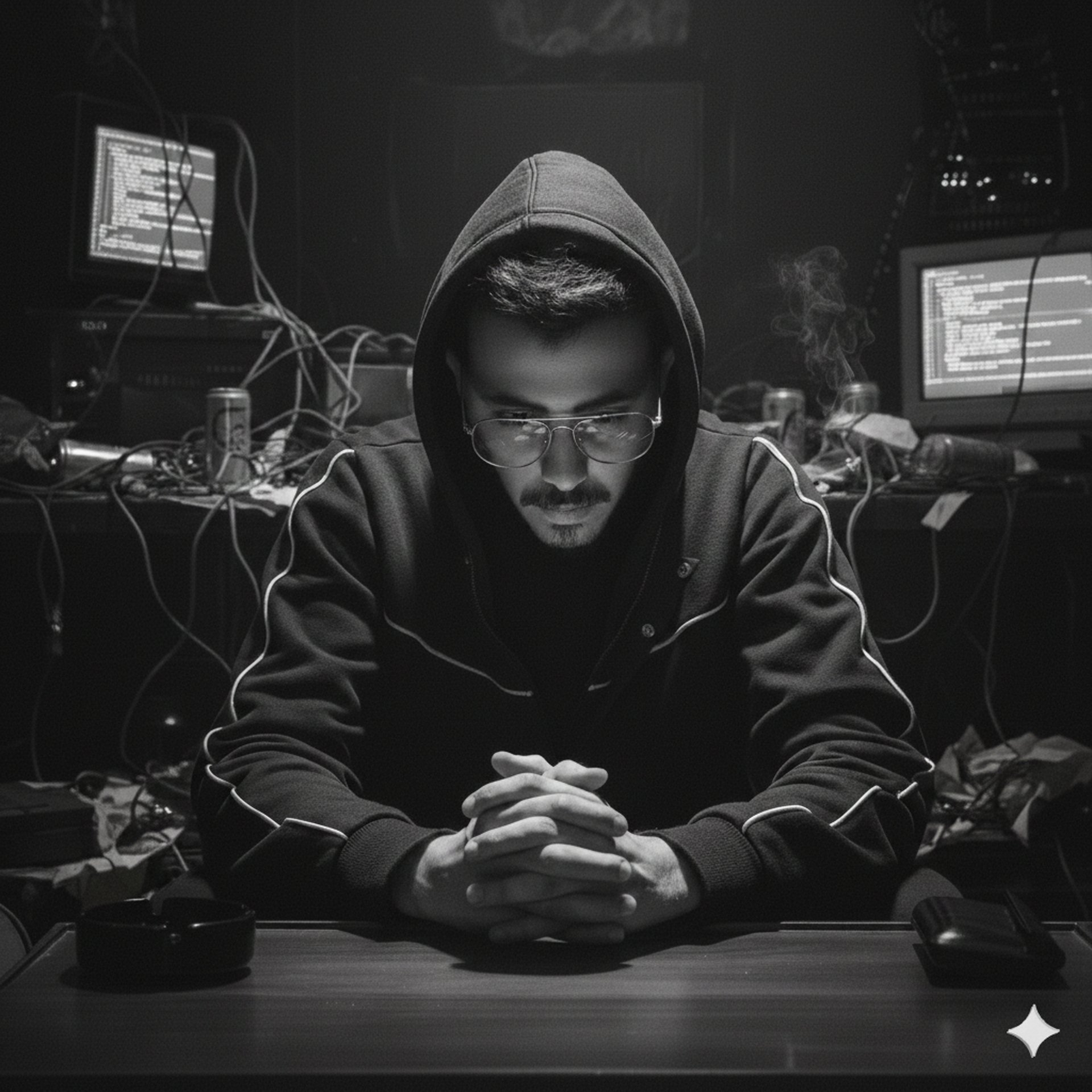 a close up of a black and brown abstract painting