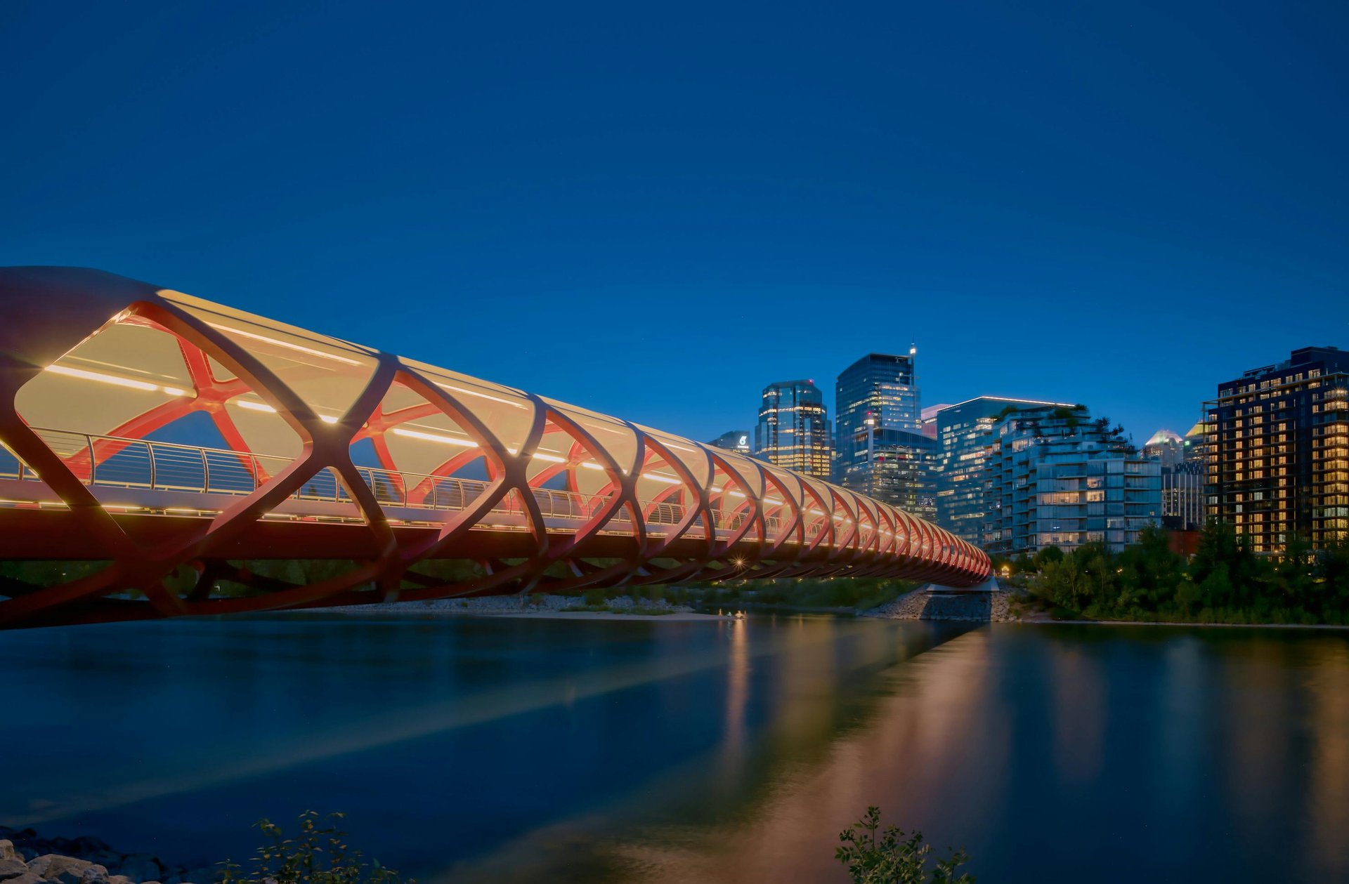 Ron Lockhart Calgary Real Estate Peace Bridge Sunset