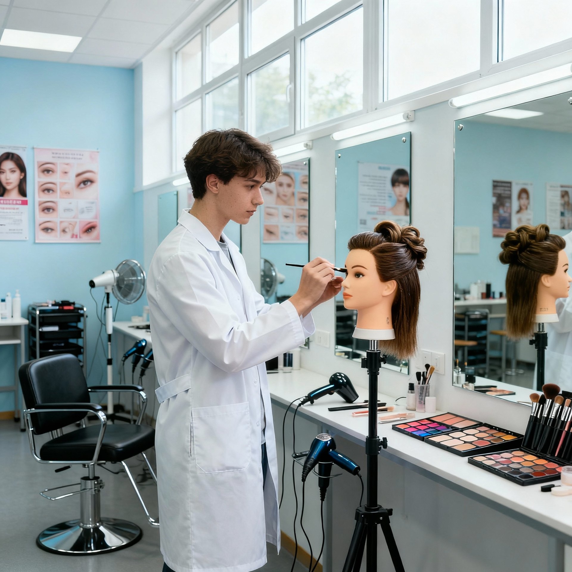 woman in green, gold, and red sari dress hiding her right eye while smiling