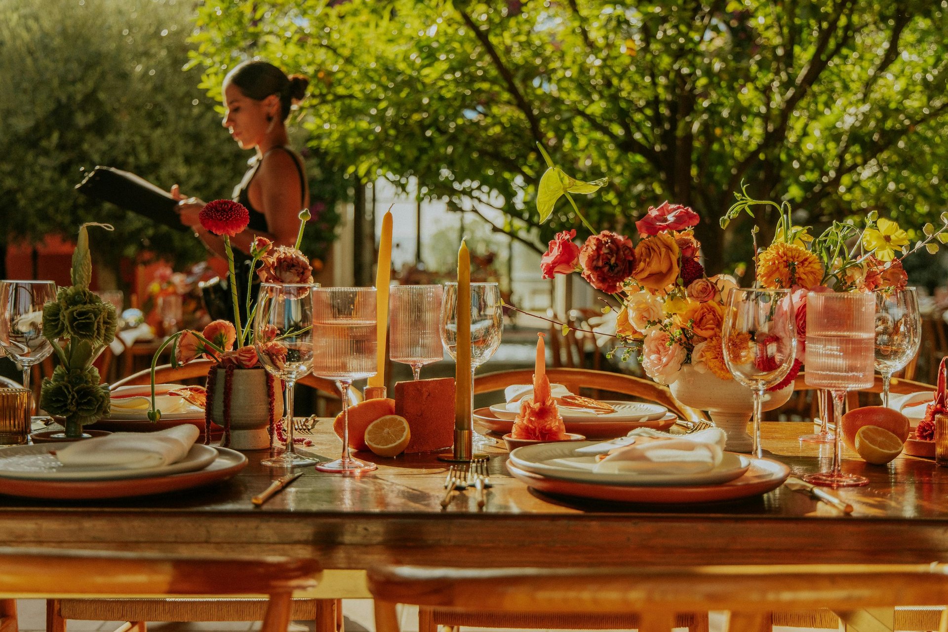 an abstract photo of a curved building with a blue sky in the background
