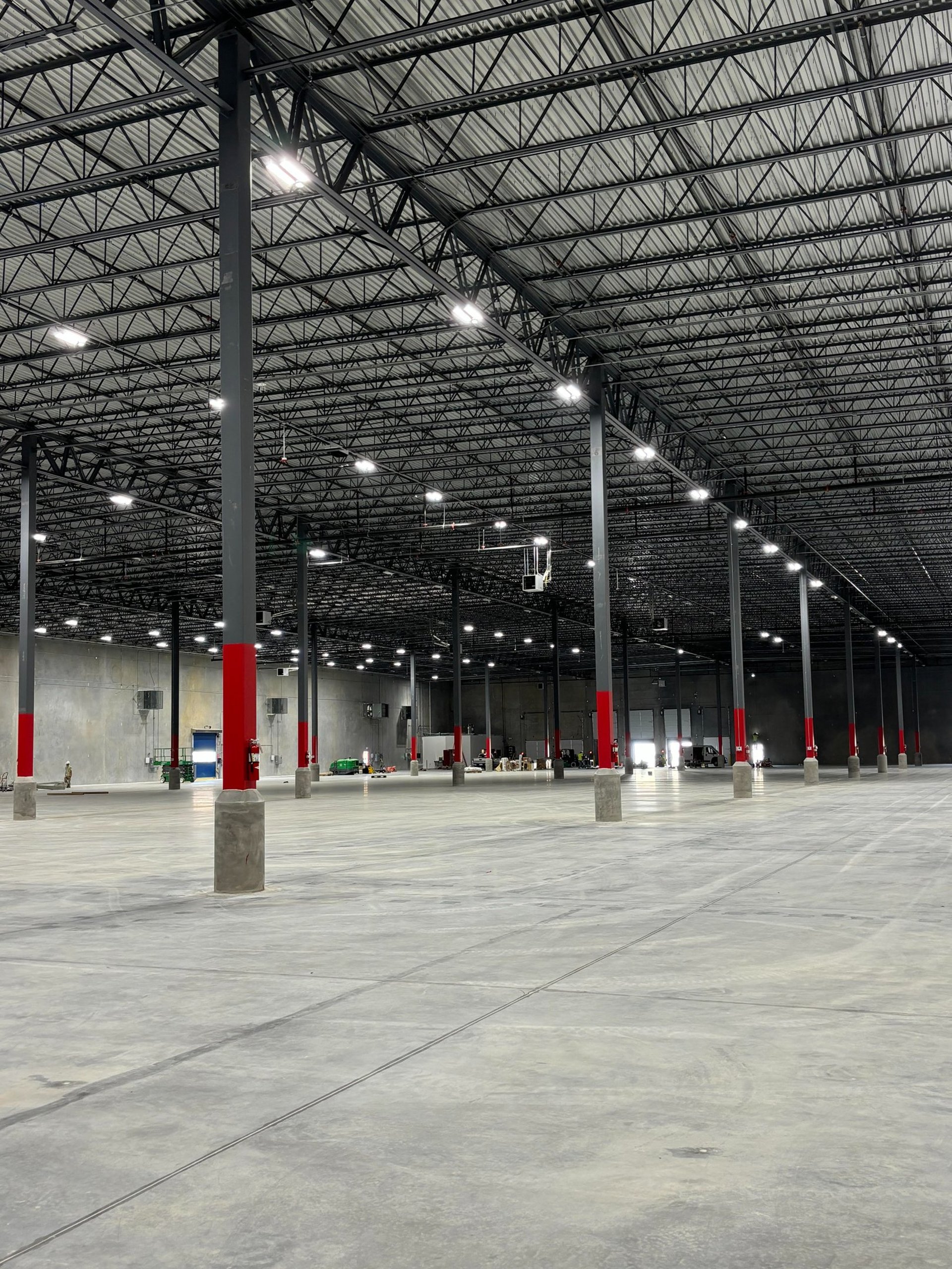 interior commercial column painting in hendersonville, nc