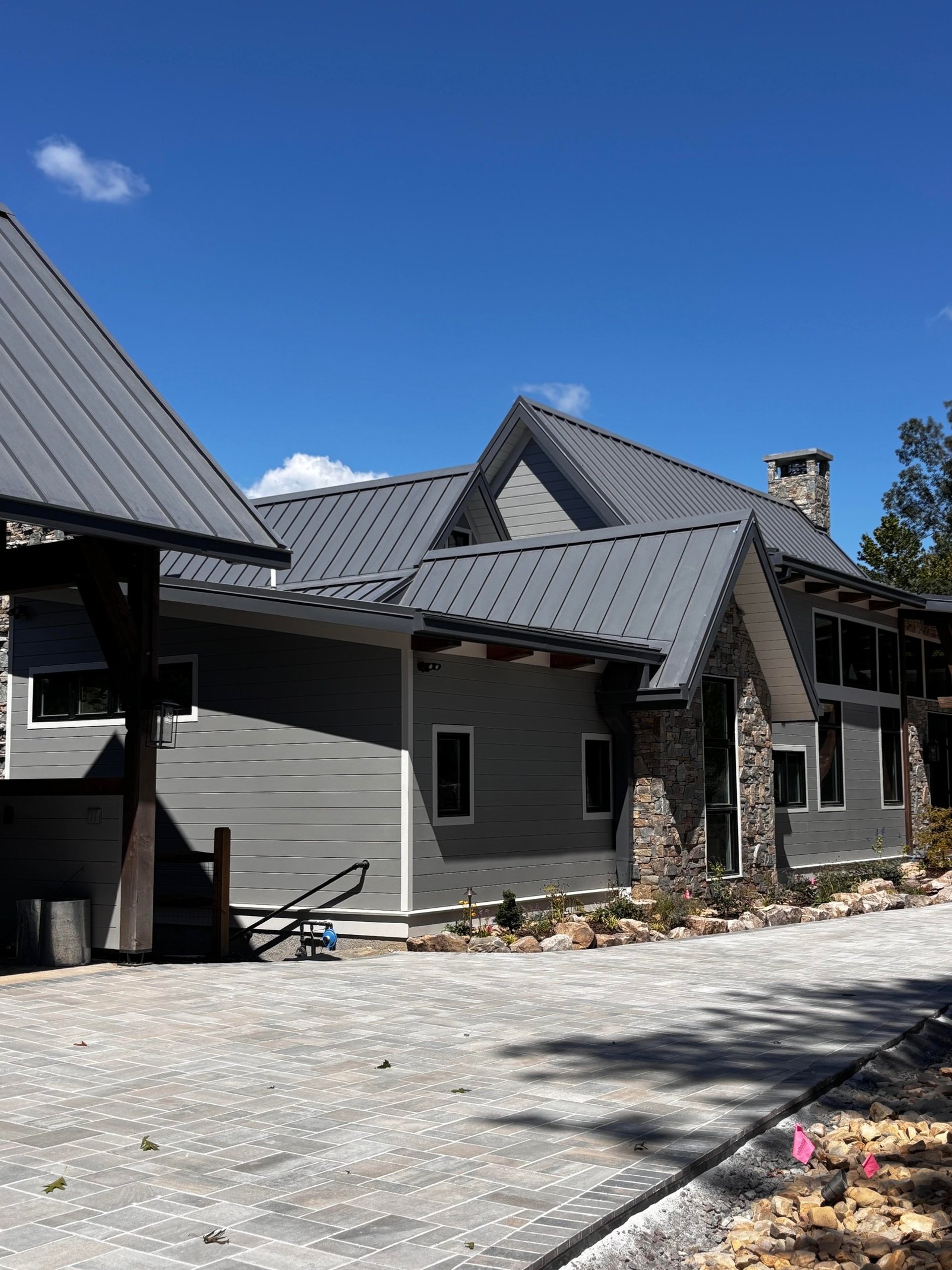 New construction painted exterior in Nebo, Nc by Passion Painters.