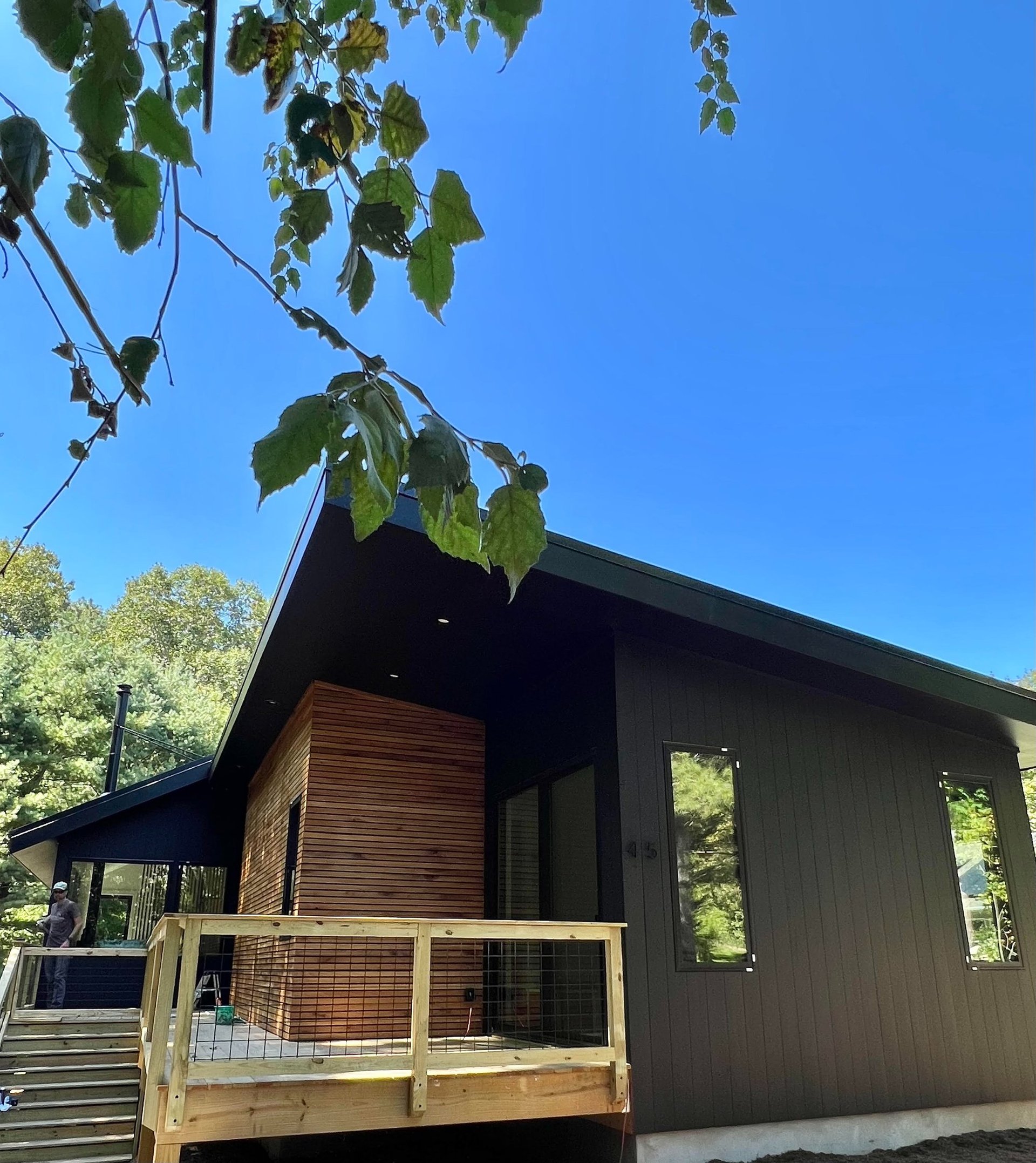 New construction home painted exterior