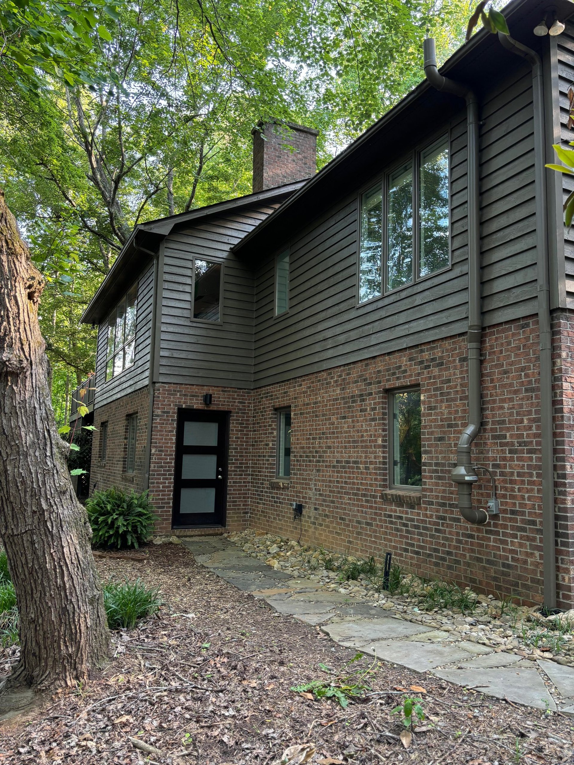 exterior home painting in fairview, nc modern black colors