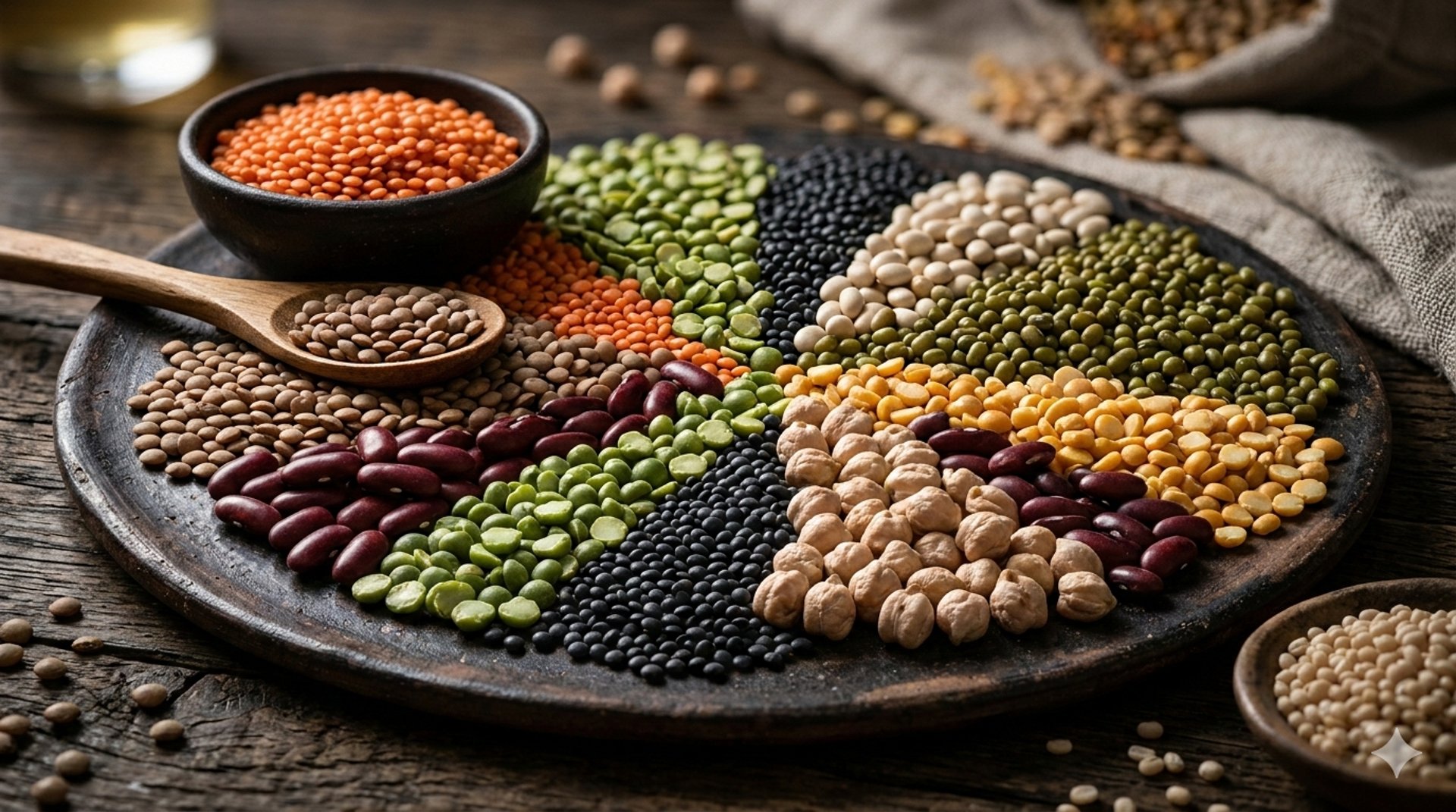 a table topped with different types of spices