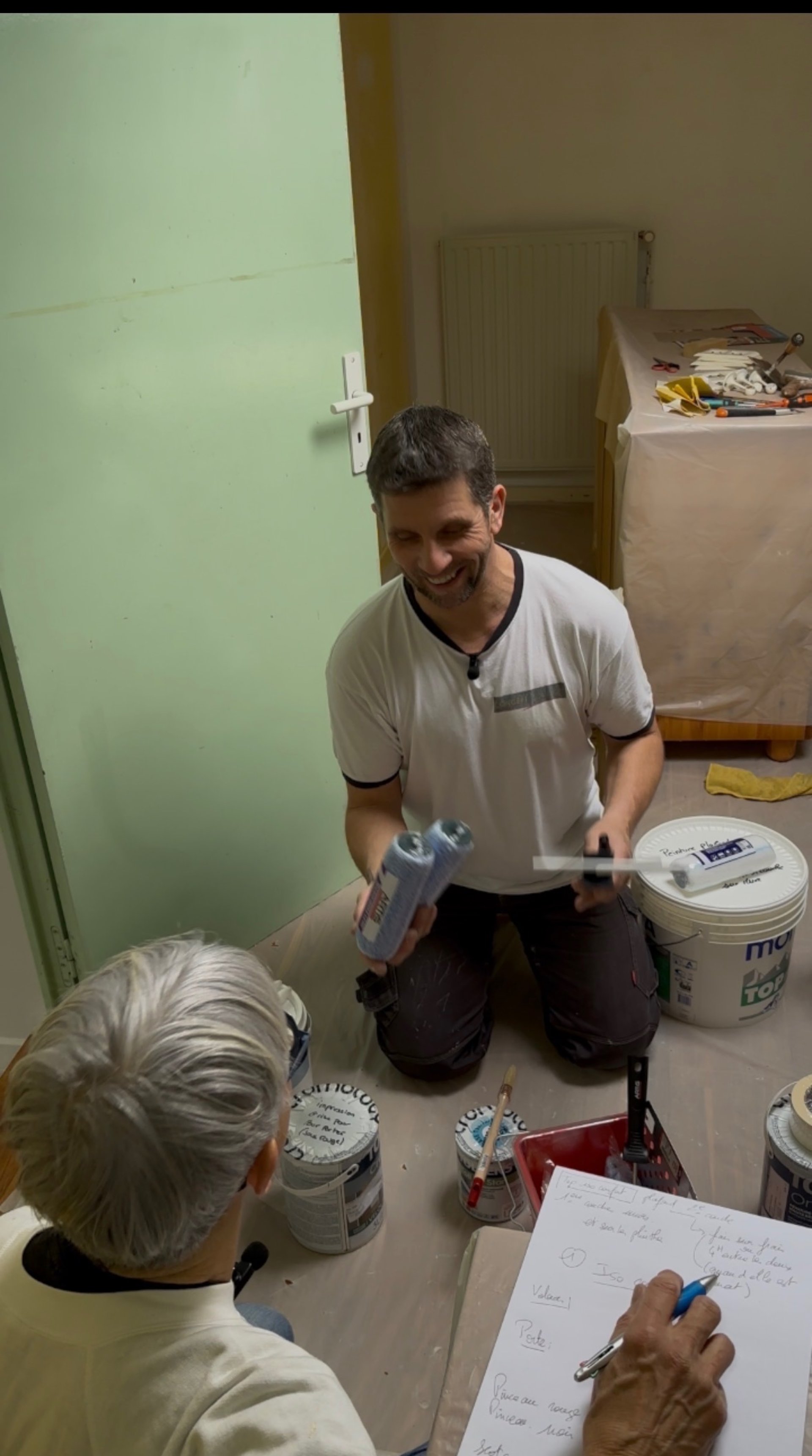 blue ballpoint pen on white notebook