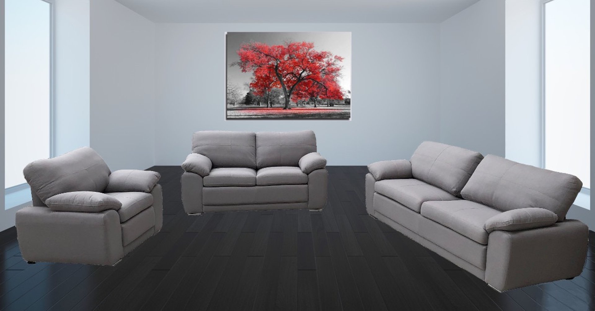 person wearing grey knit sweater