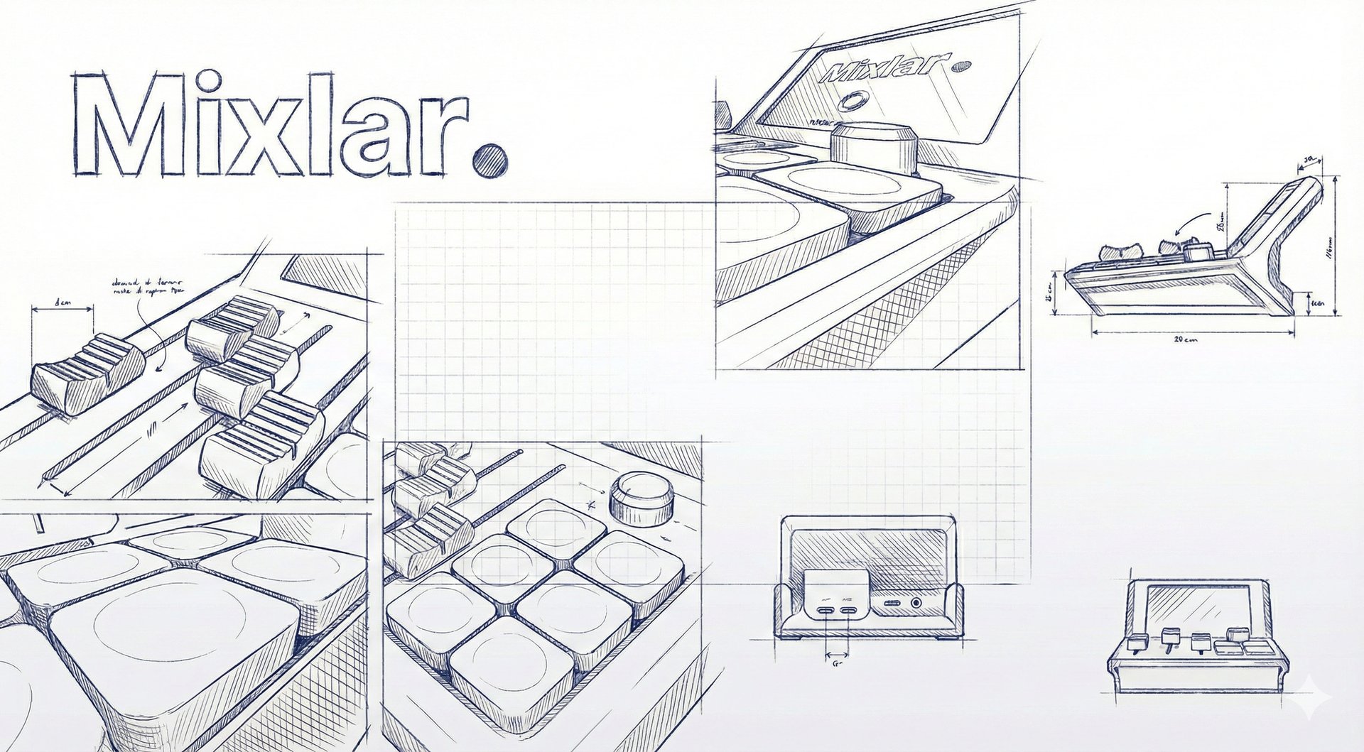 an abstract photo of a curved building with a blue sky in the background