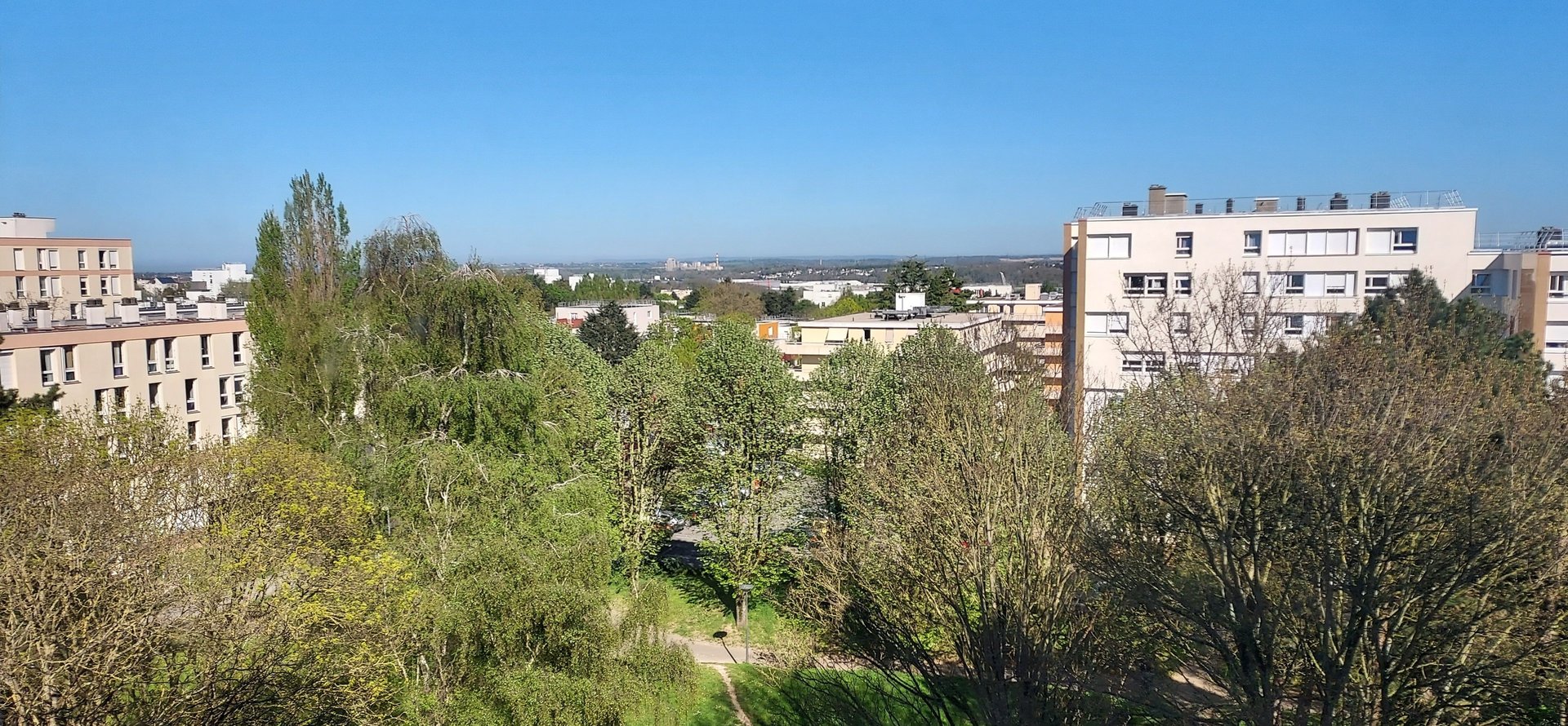 Vue au sud depuis l'appartement 