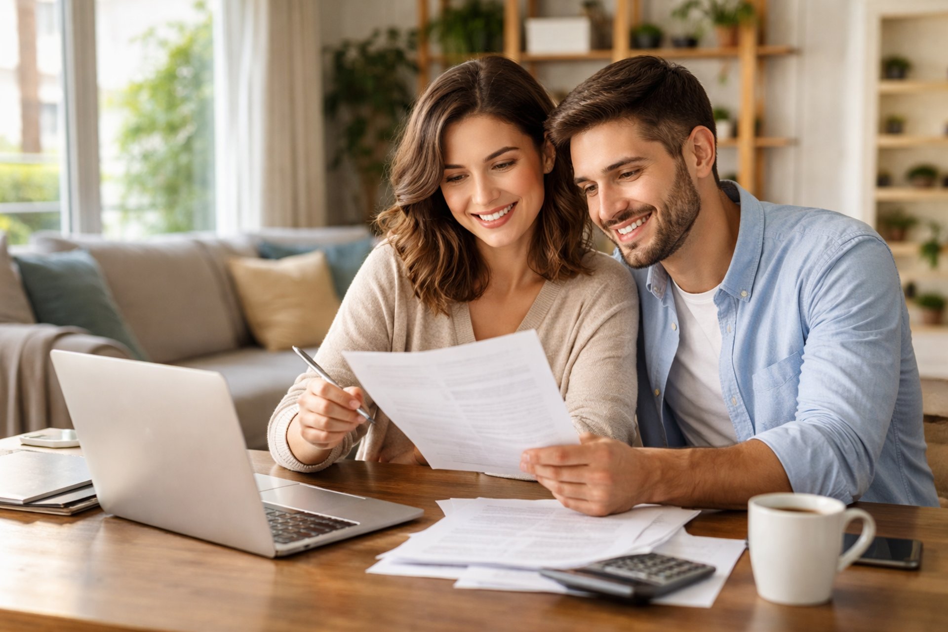 an abstract photo of a curved building with a blue sky in the background