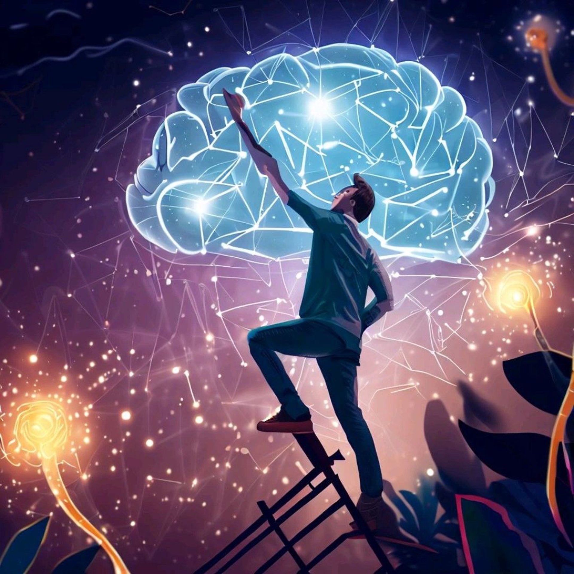 an open book sitting on top of a lush green field