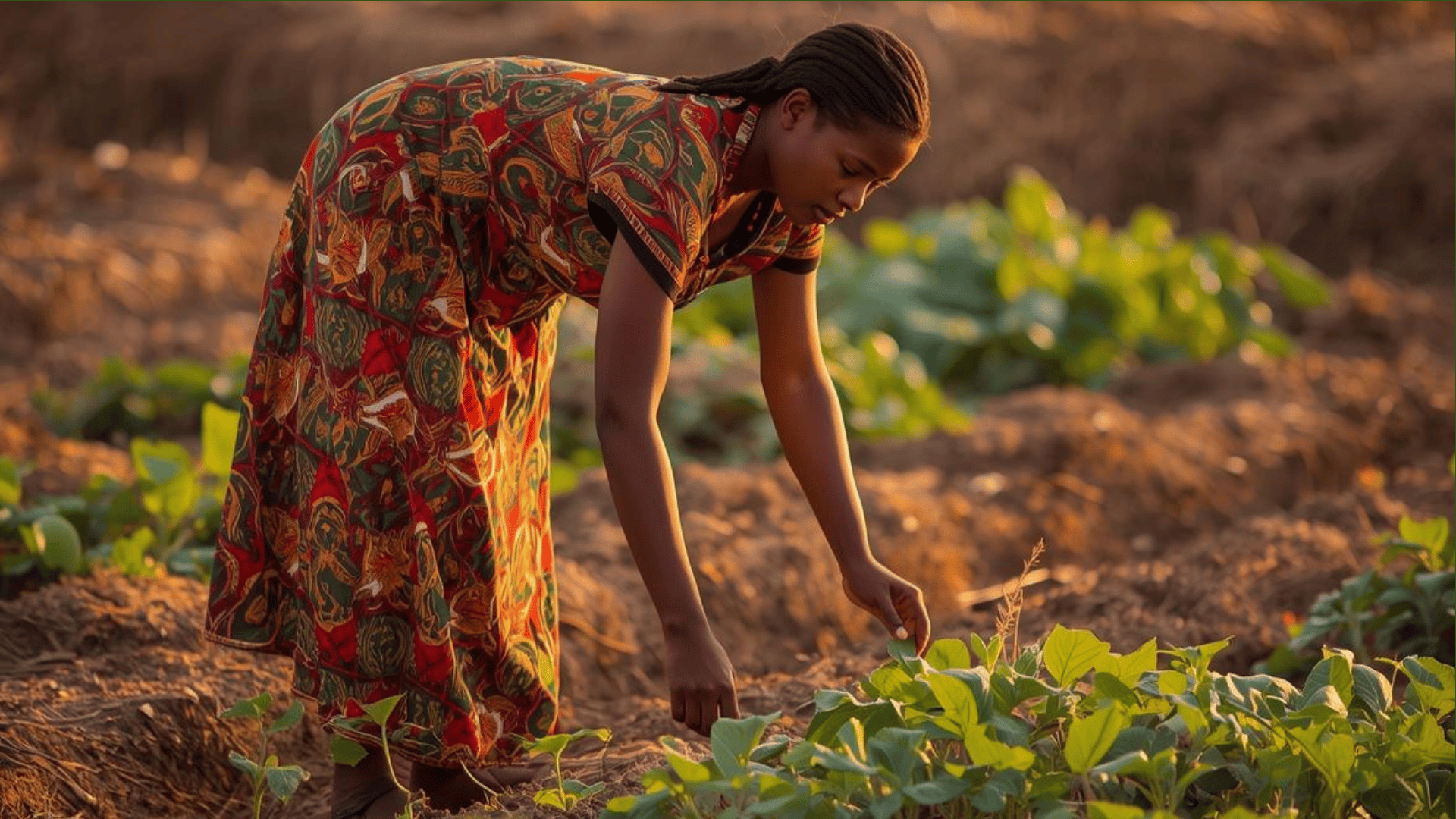Young boy balances large bowl of food on head
