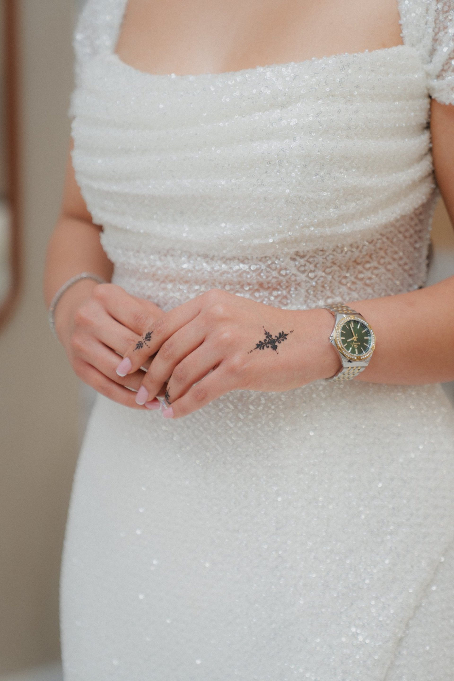 woman wearing yellow long-sleeved dress under white clouds and blue sky during daytime