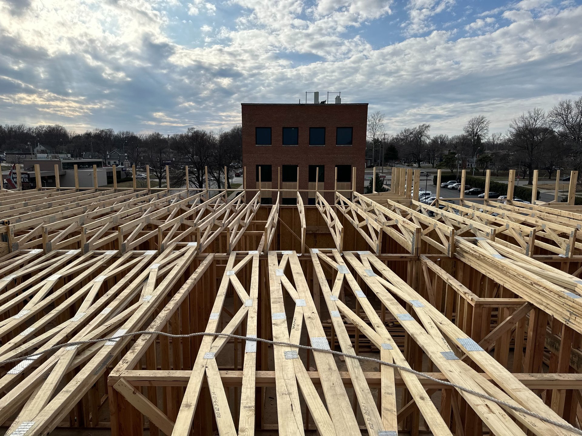 black and brown leather padded tub sofa