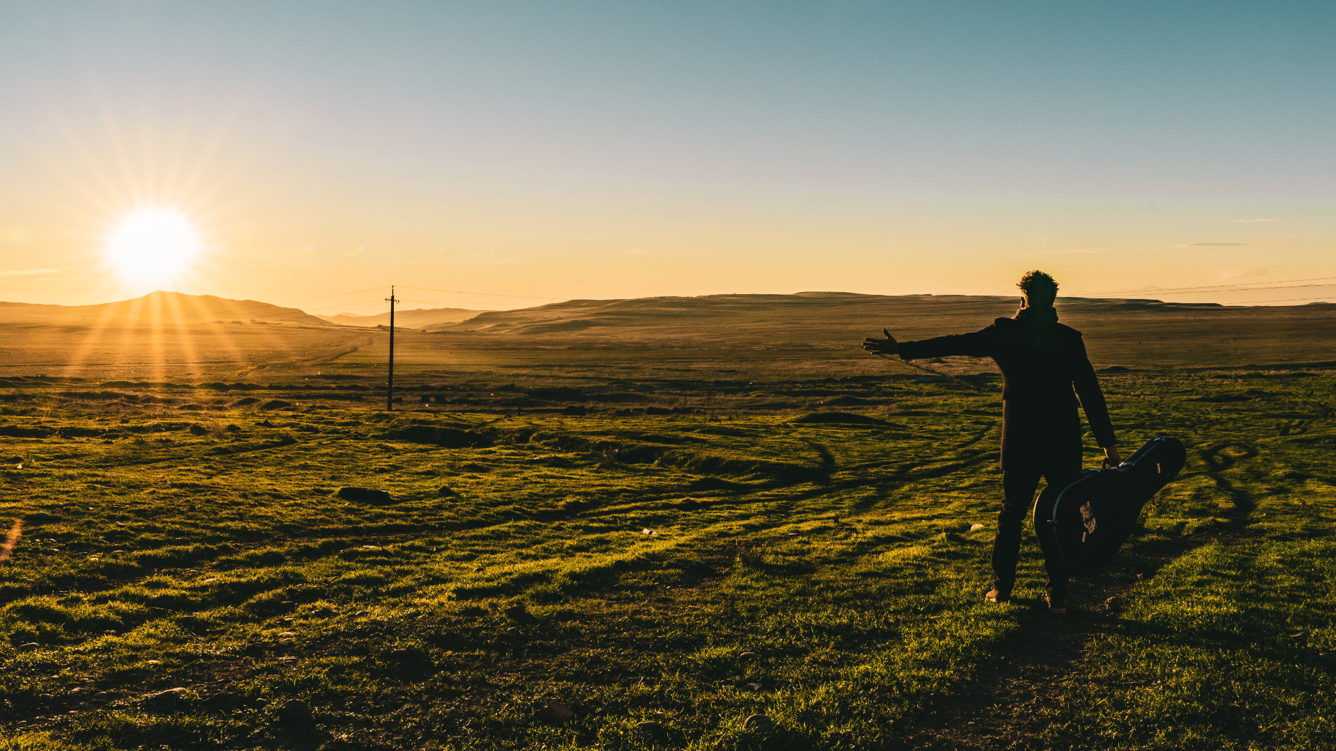 mountain range under blue sky