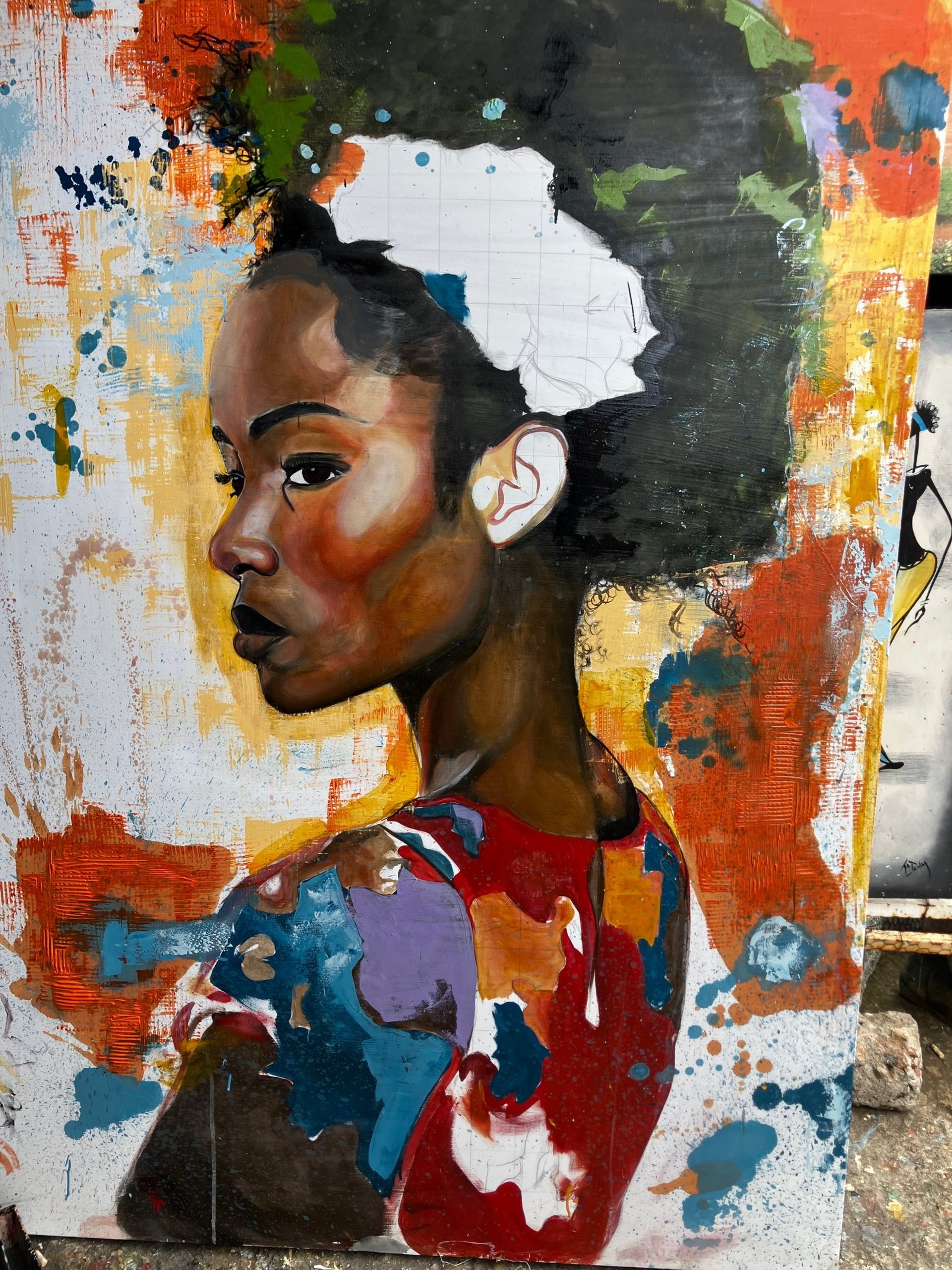 black blue and yellow textile