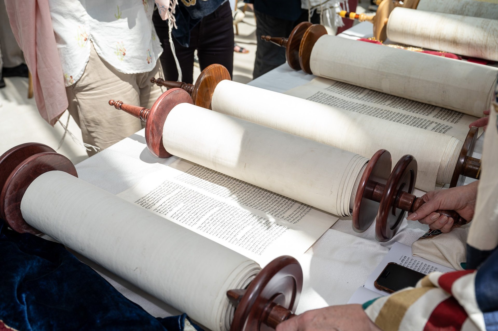 blue and brown hand painting