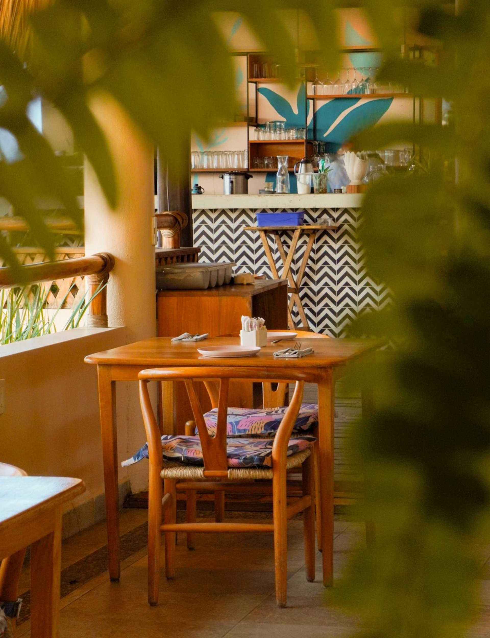 two coconut palm trees near shore under white clouds during daytime