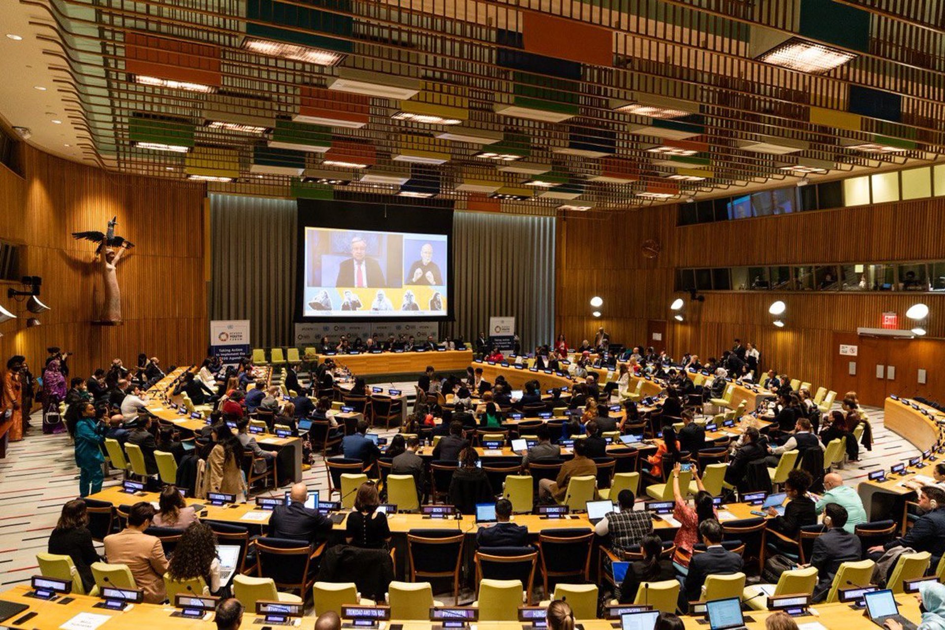 black blue and yellow textile