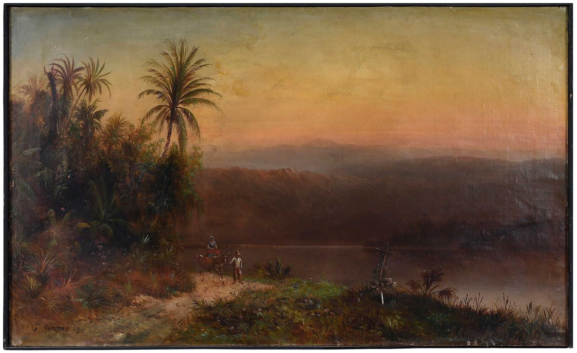 a couple of watches sitting inside of a green box