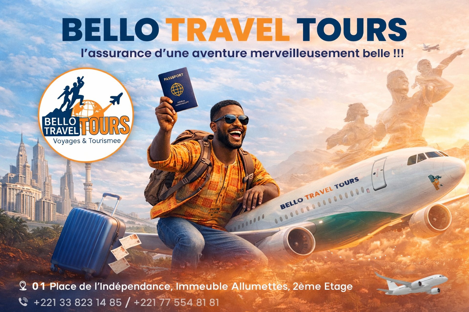 an abstract photo of a curved building with a blue sky in the background